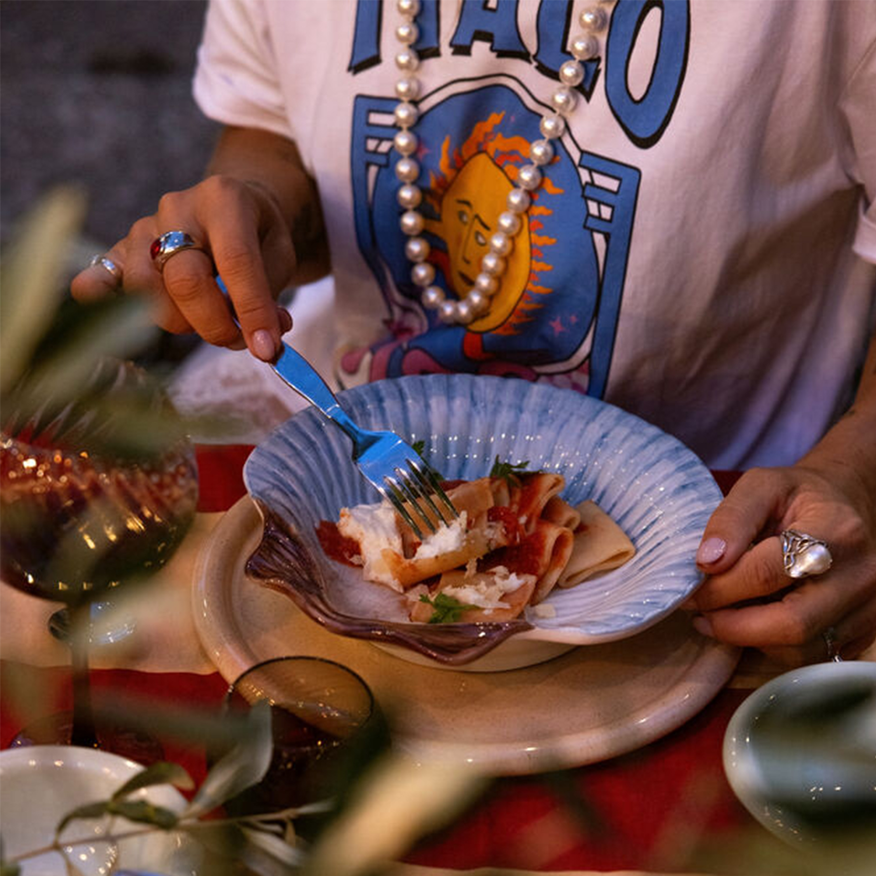 Byon Armona Tallrik Ljusblå Ø23