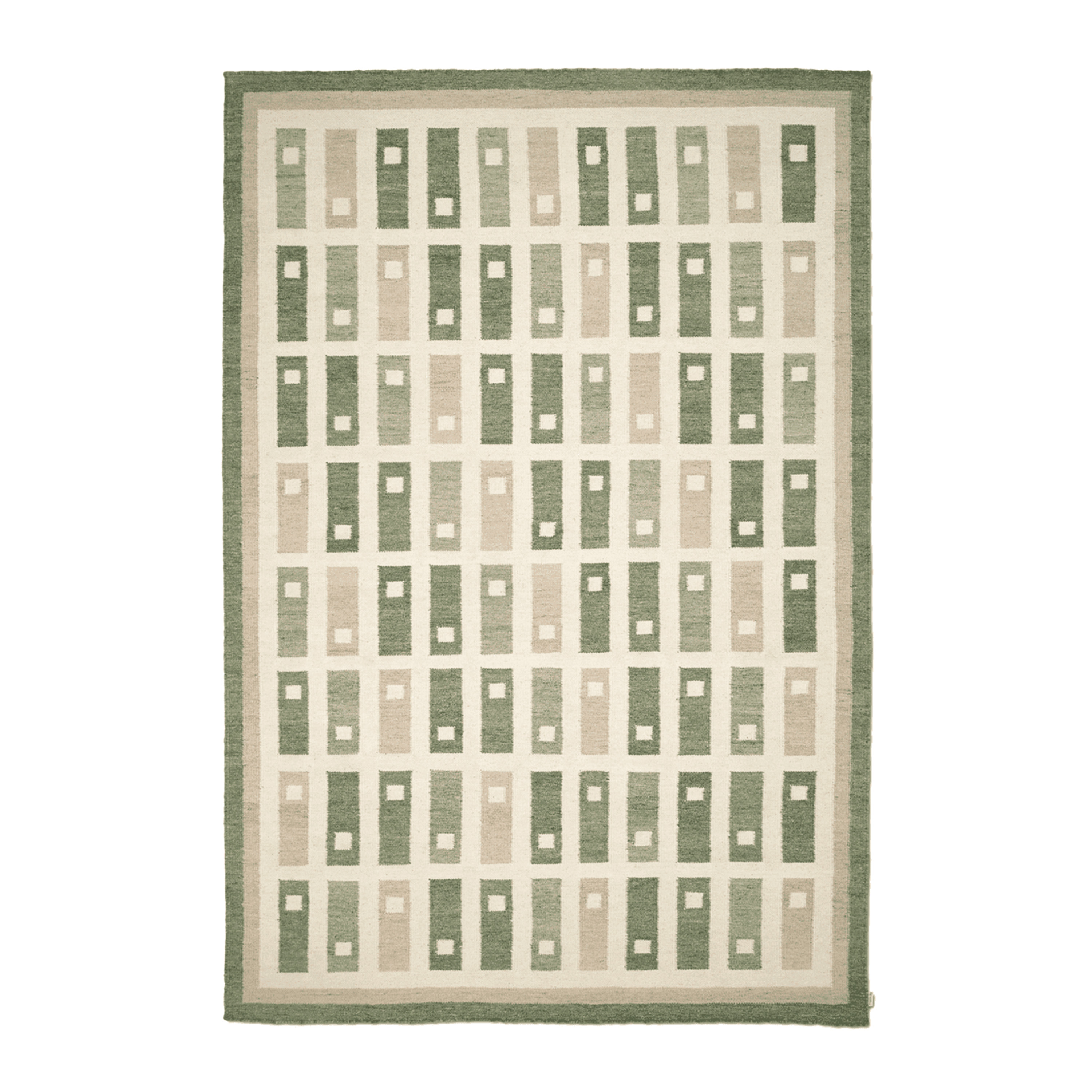 Fyrbo Ullmatte Grønn 170x230