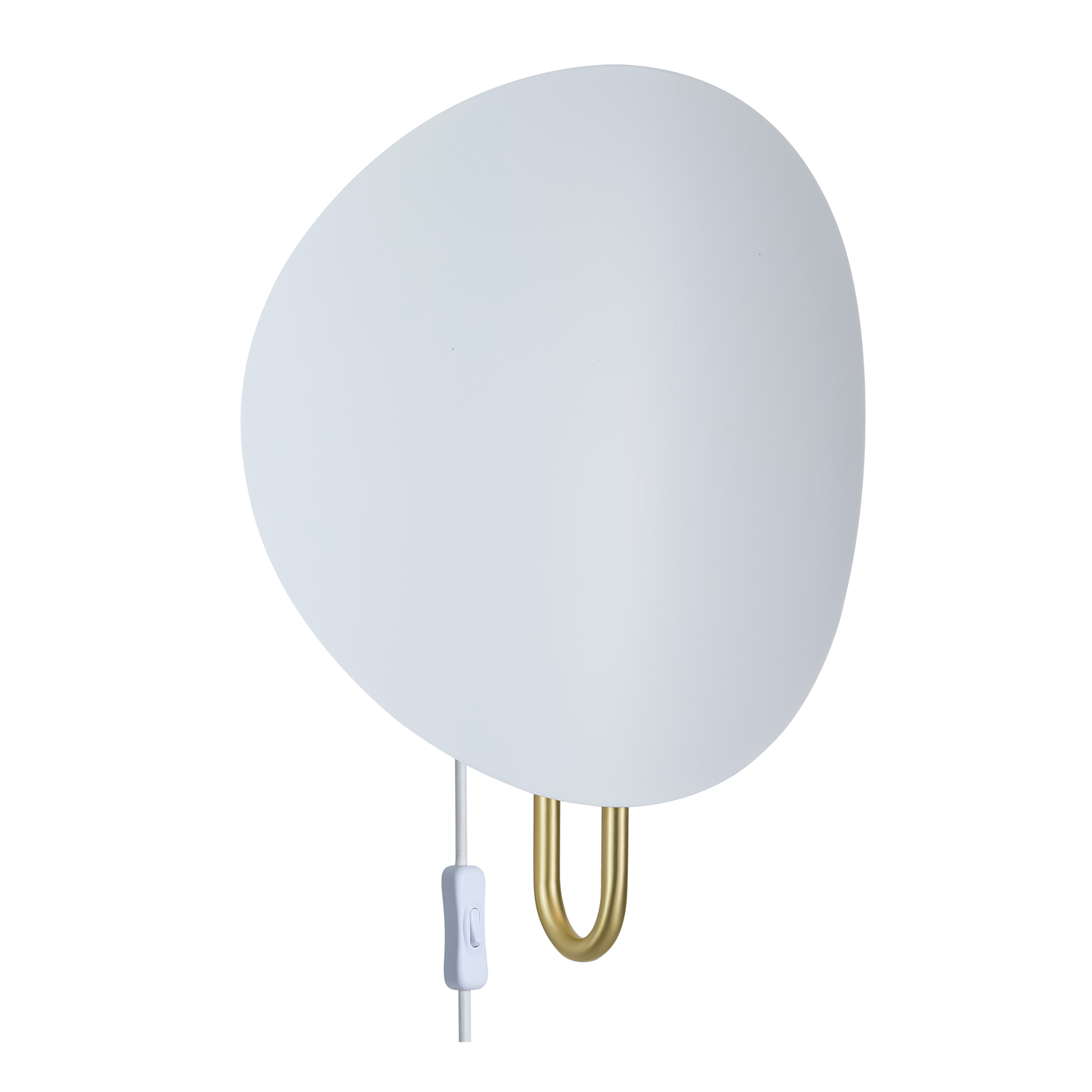 Design For The People - Spargo Wandlampe Weiß/Messing - Wandleuchten
