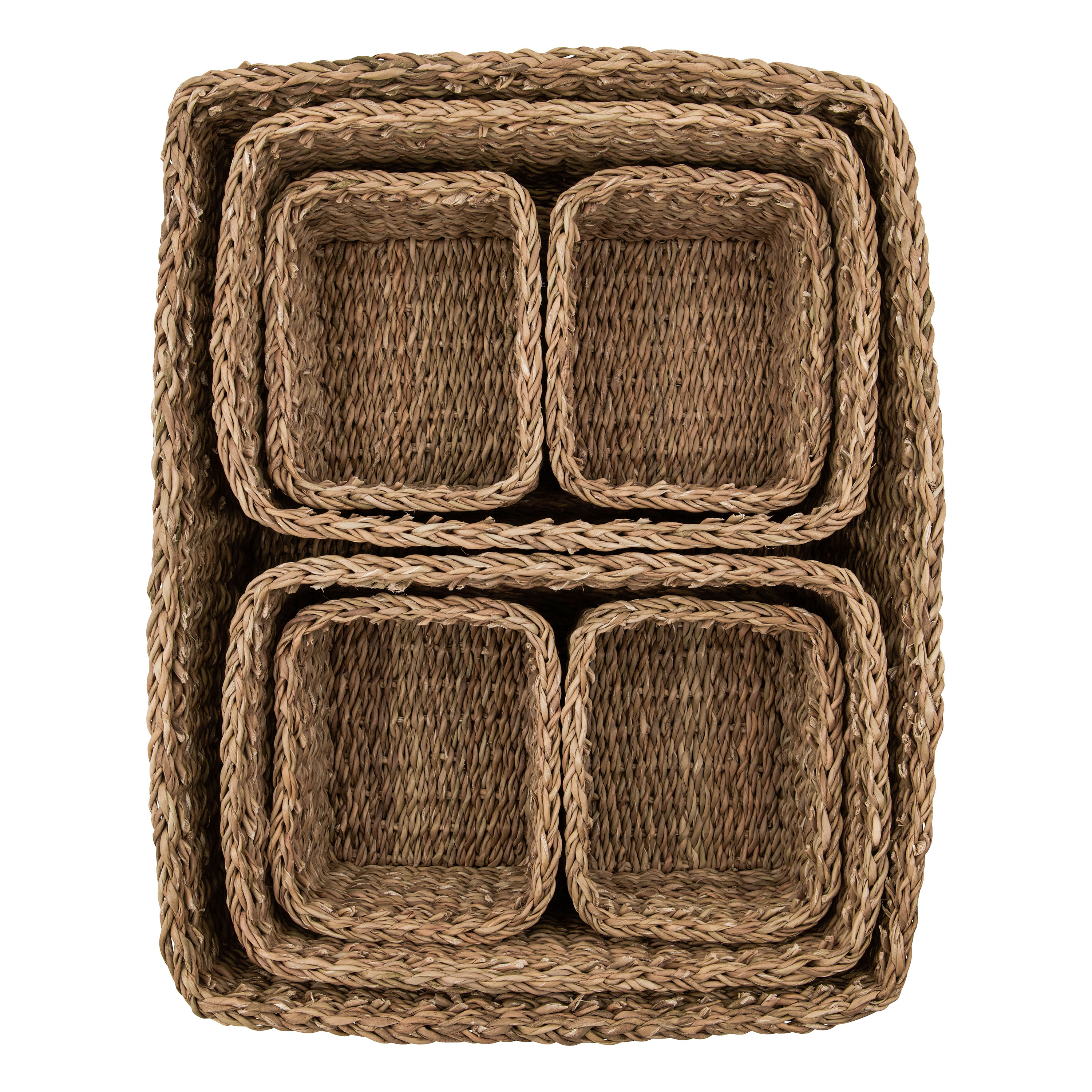 Meraki Square Säilytyskori Nature 7‑pack