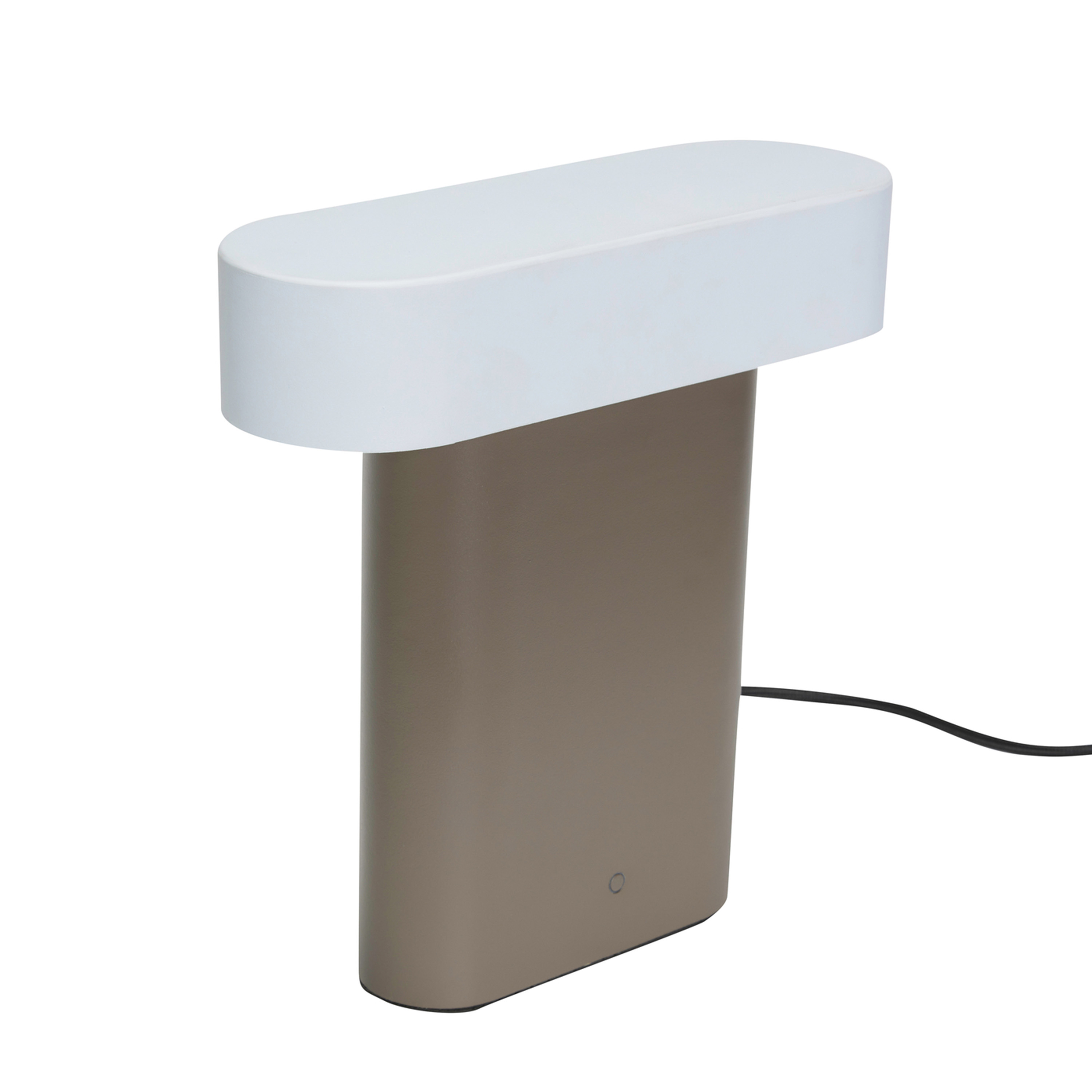 Hübsch Sleek Bordlampe Brown/Light grey 25cm