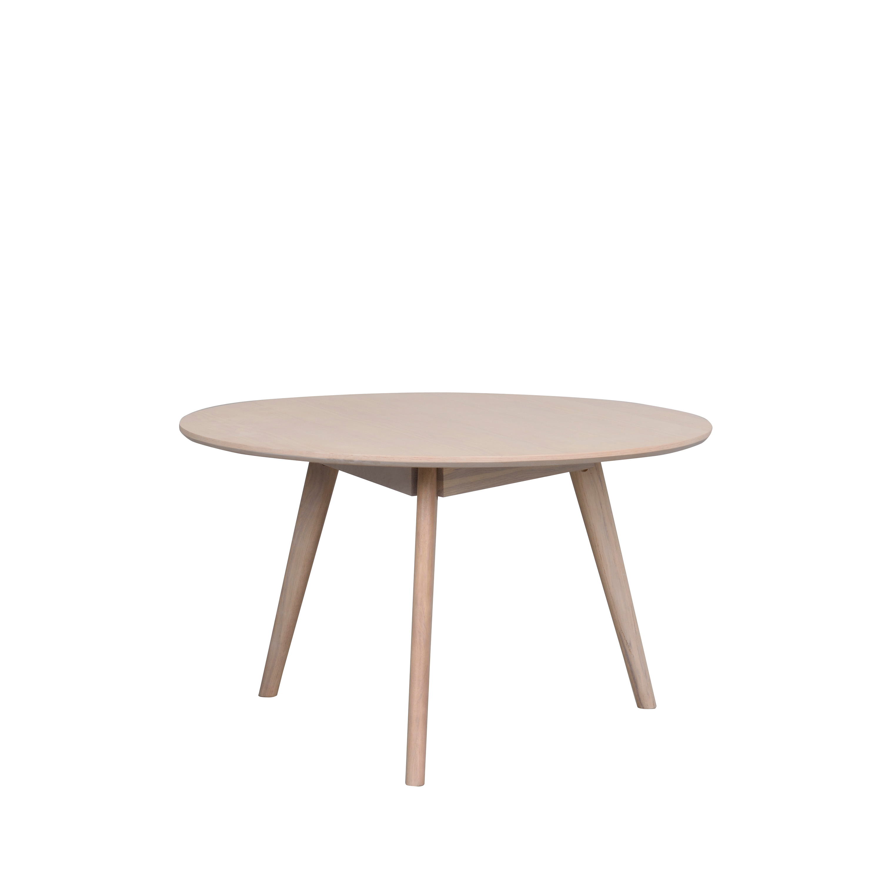 Yumi Couchtisch Weiß pigmentiert Ø90