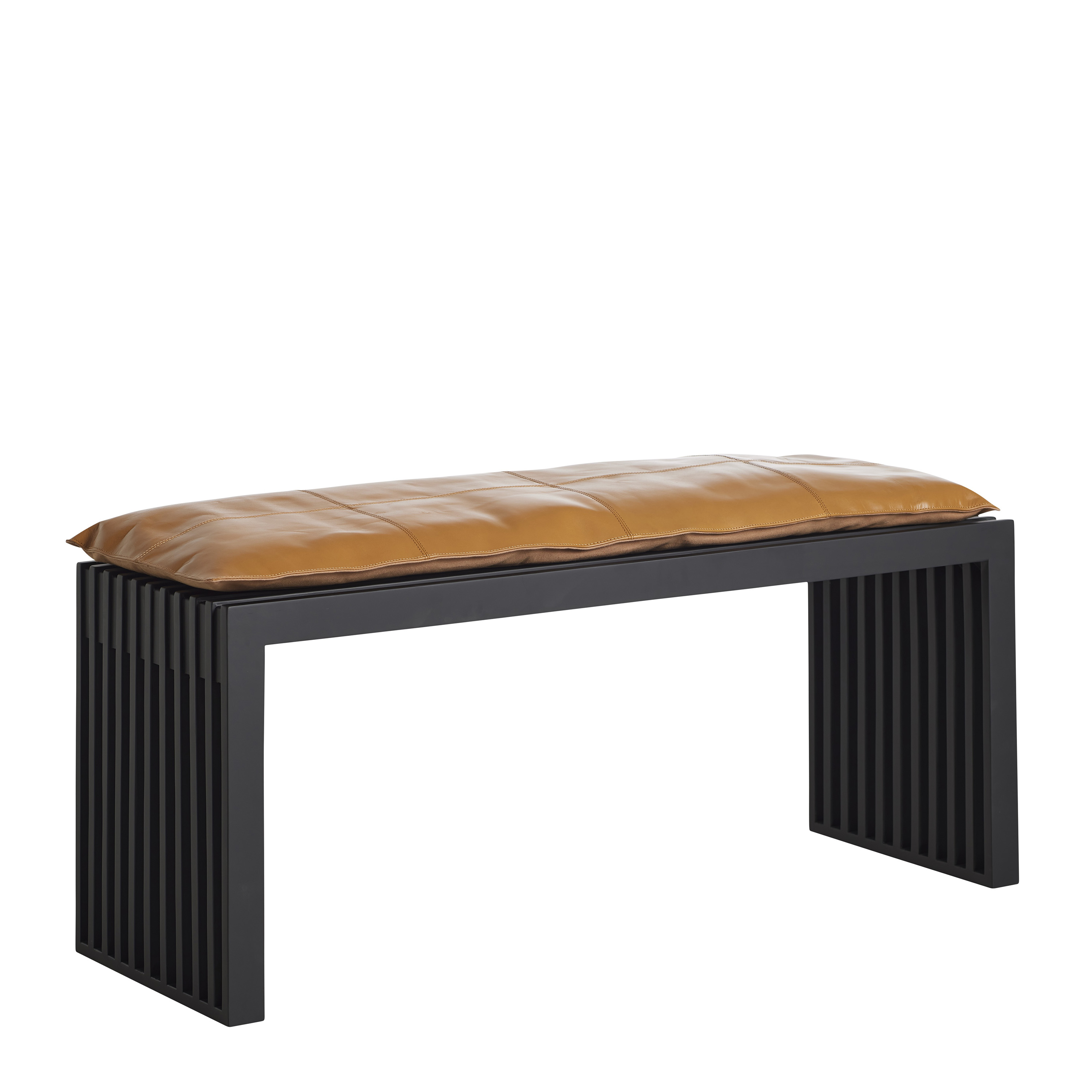 Rib Bänk Black/Brown 104cm