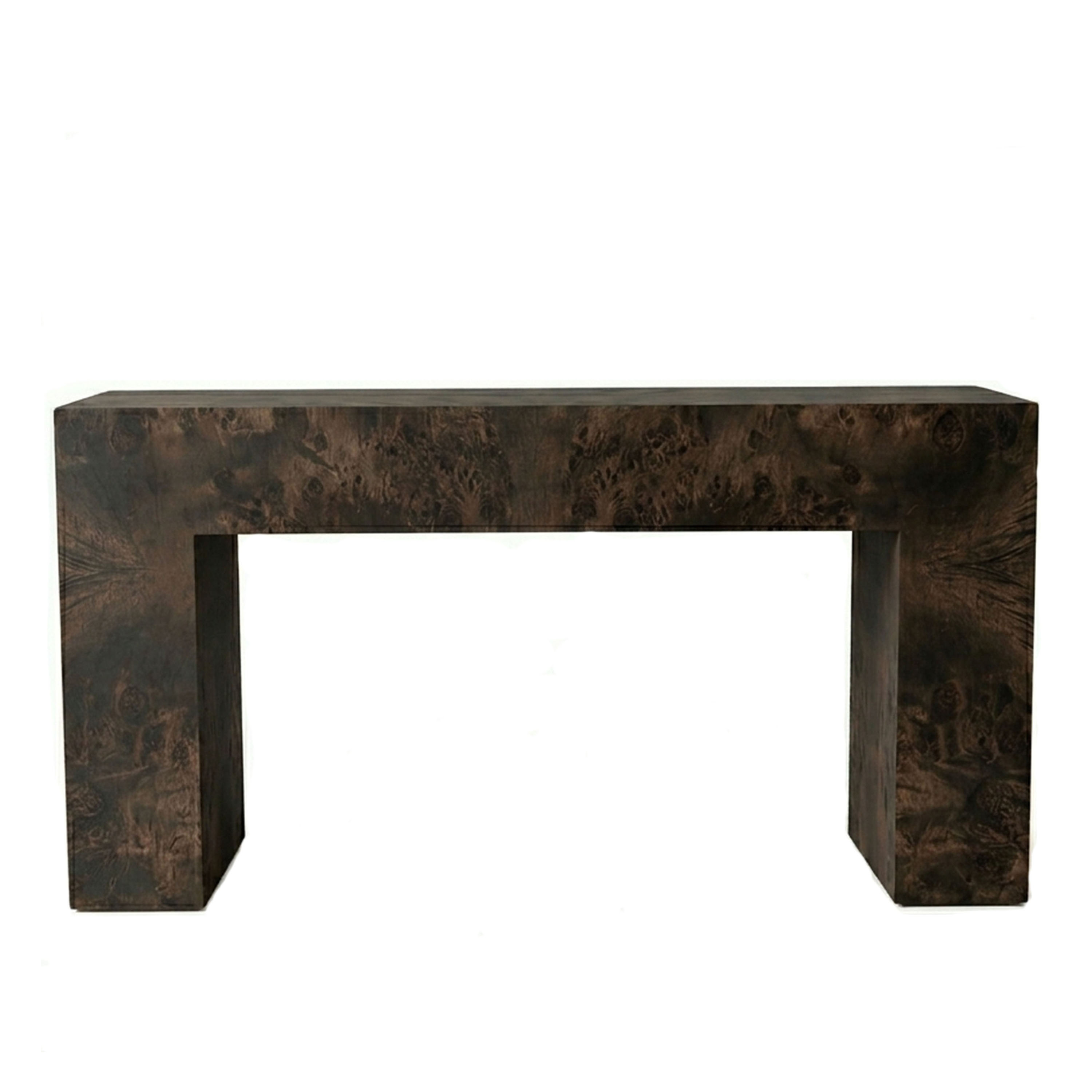 Chunky Konsolentisch Braun gebeizte Pappel 145cm