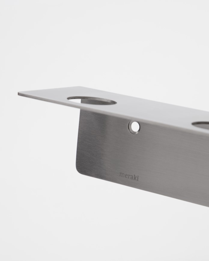 Meraki Väggfäste med Krokar Silver 50cm