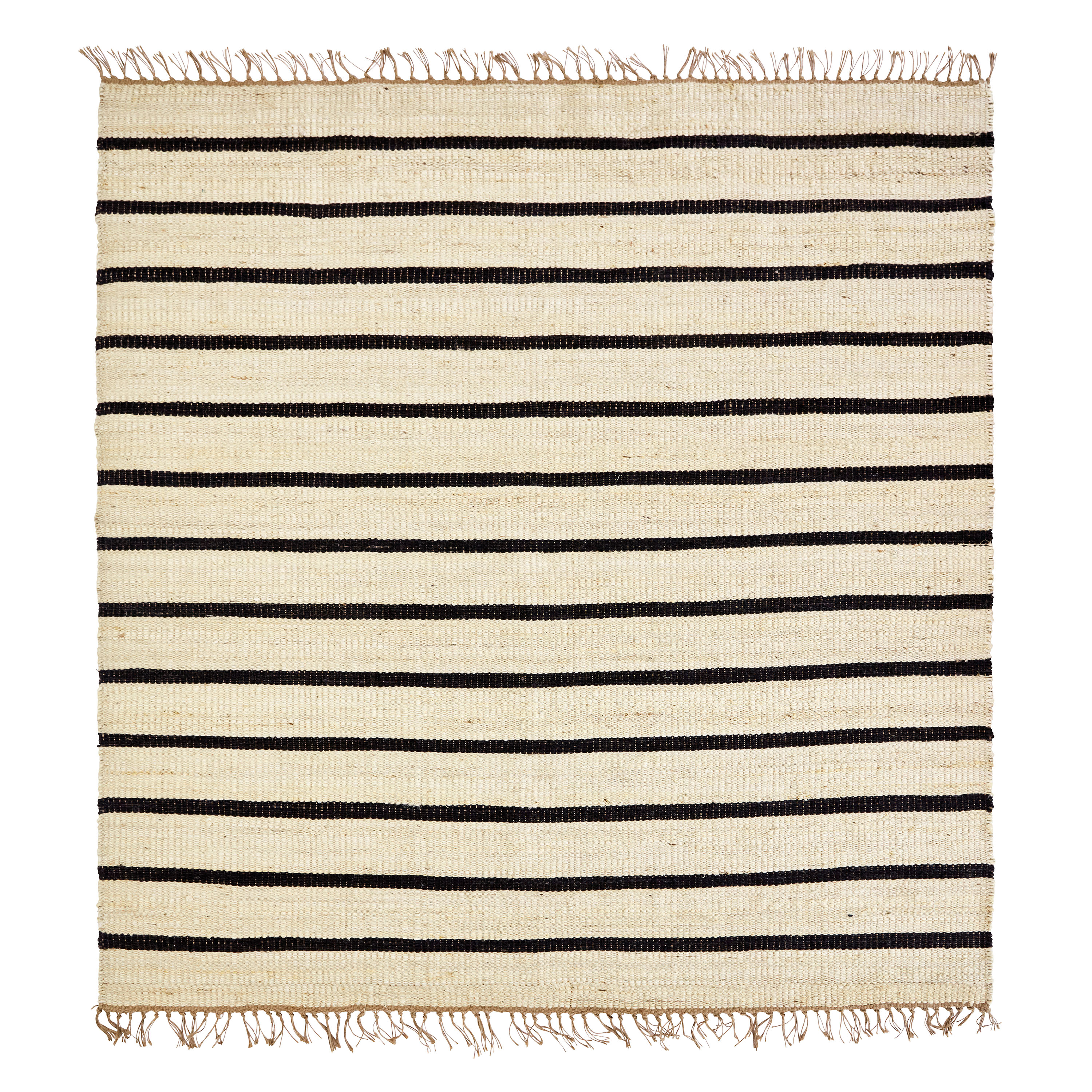 House Doctor - Sima Matto Musta 180x180 - Jute - Juutti- ja Sisalmatot