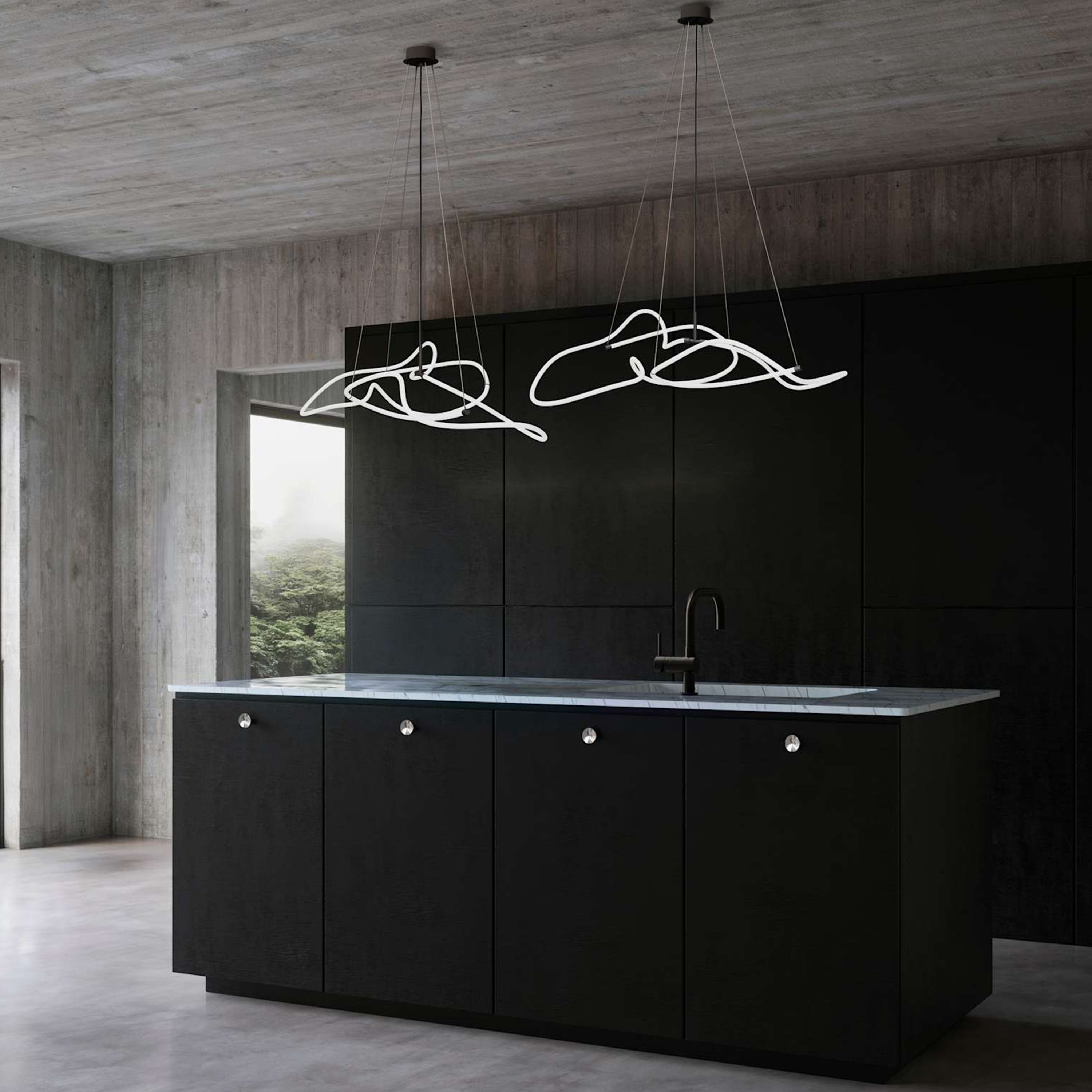 101 Copenhagen Ghost Taklampa Neon Mini 116x62