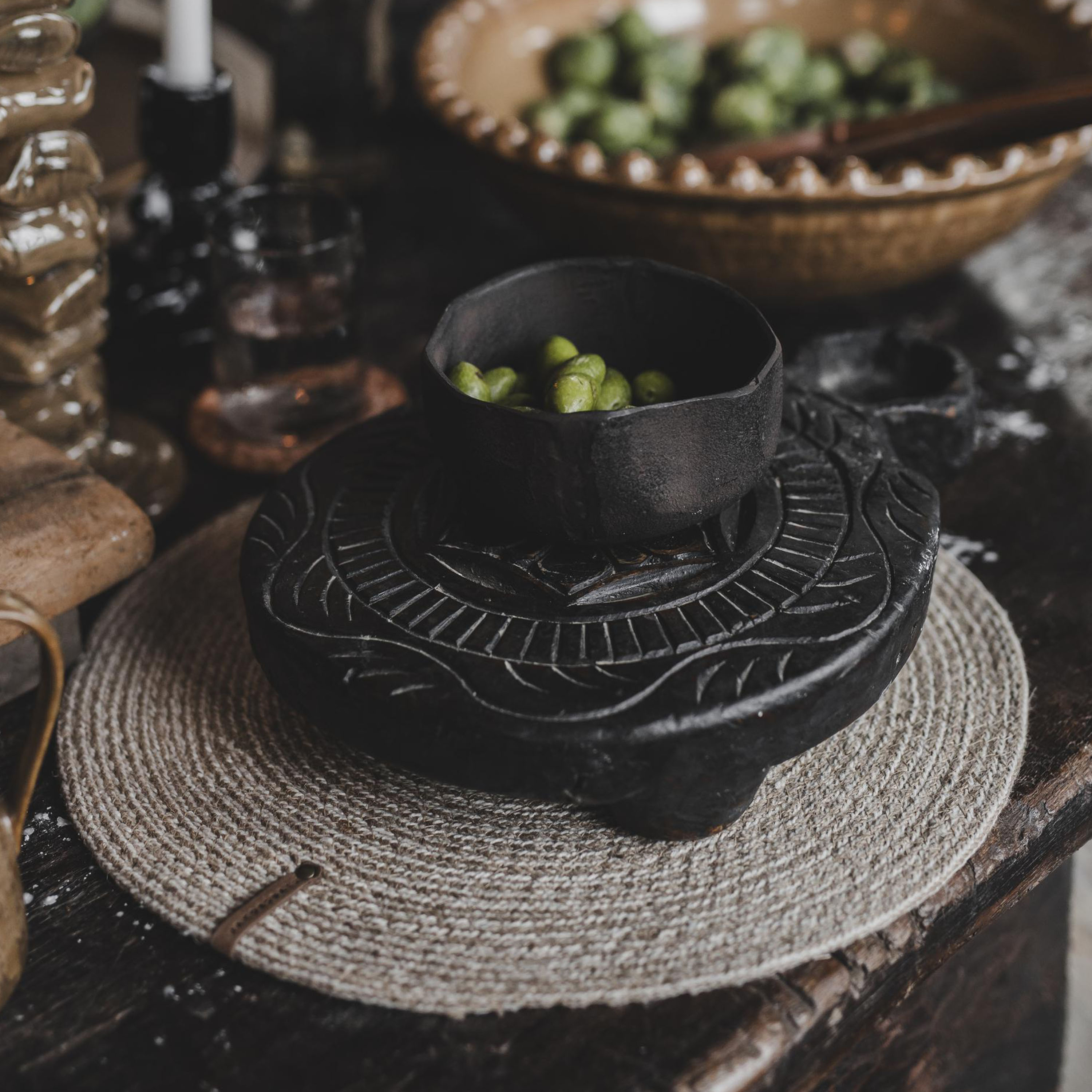 Jakobsdals Miriam bordbrikke beige 38x38