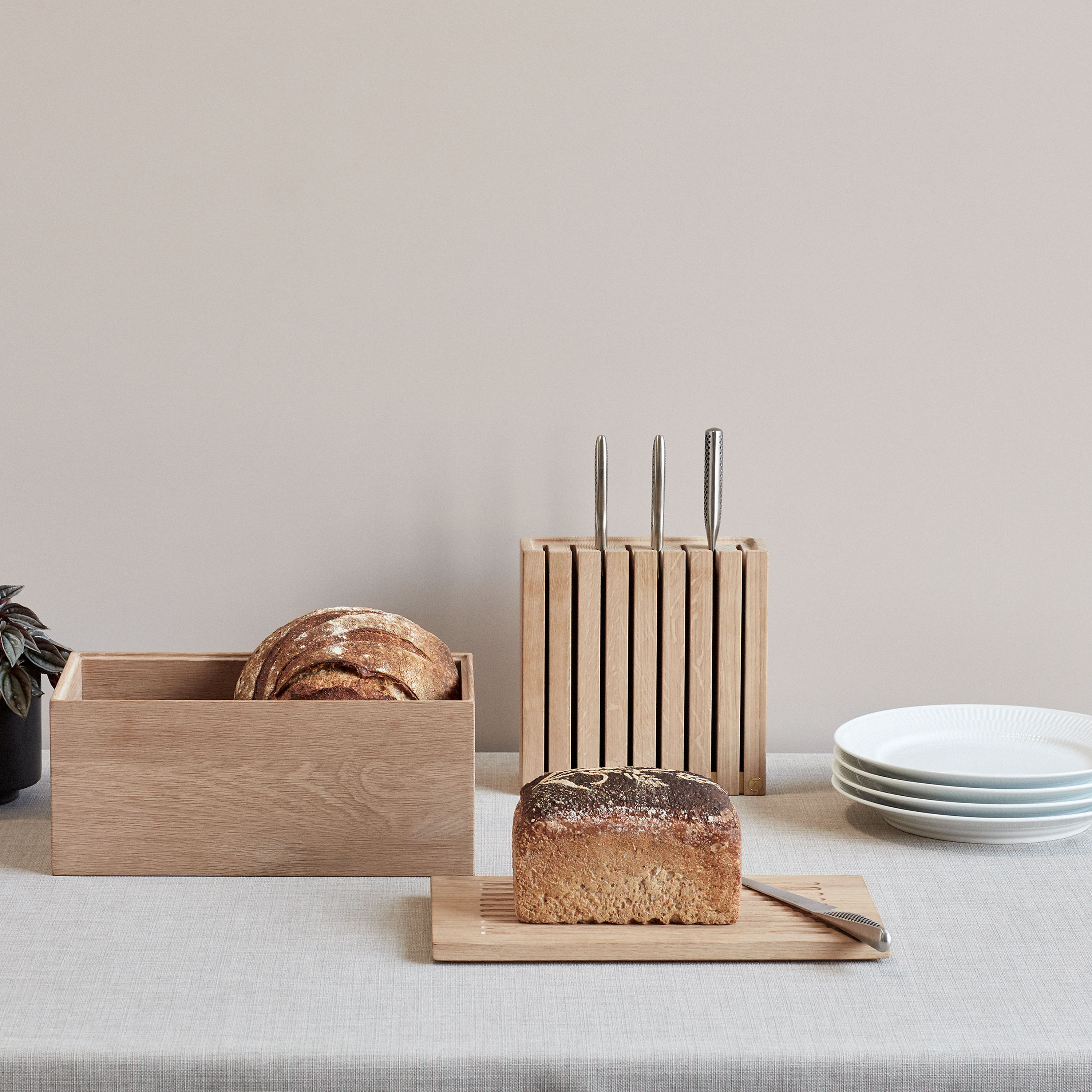 Andersen Furniture Knivstativ Eik 24x22