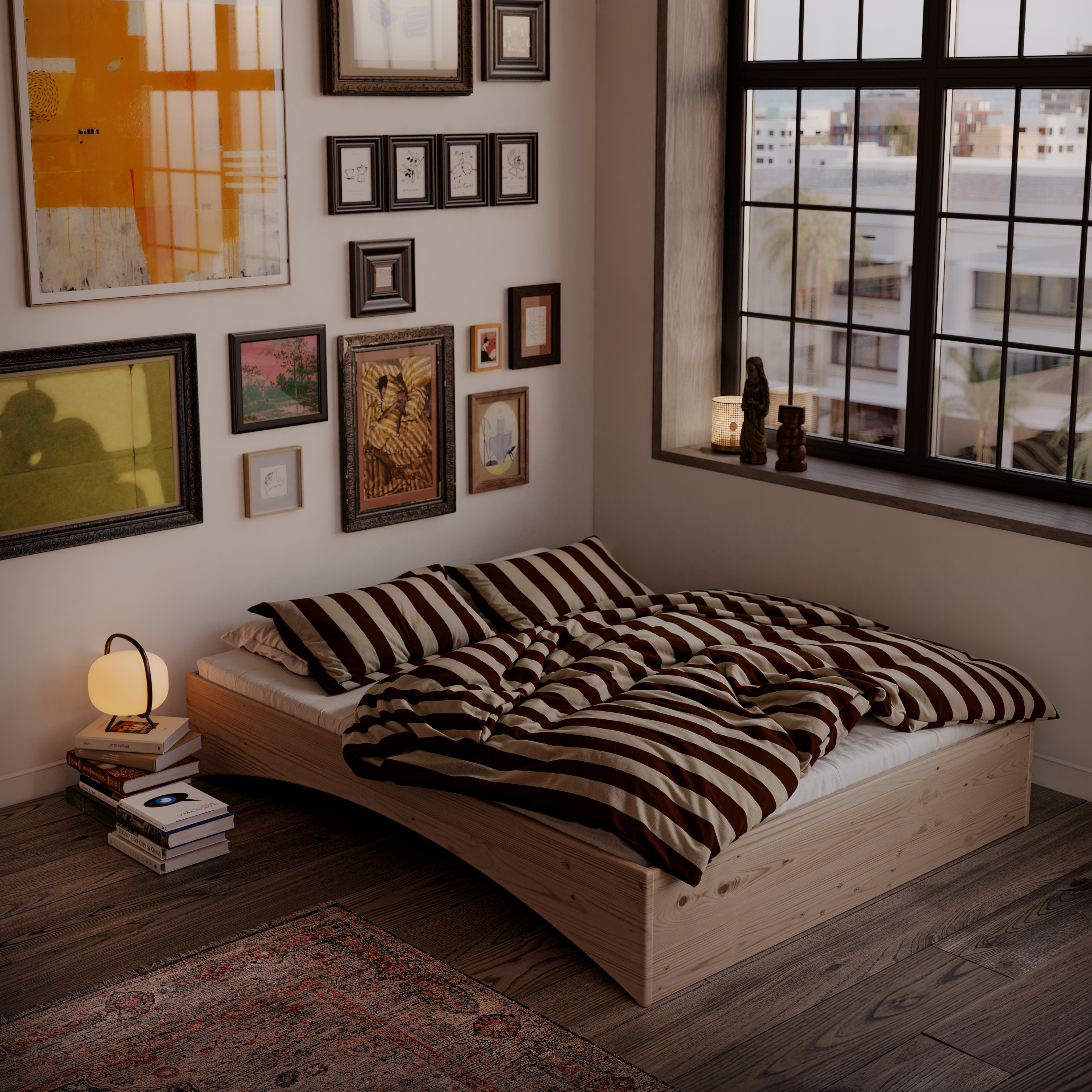 Karup Design Orbit Rahmenbett Natur 140 x 200