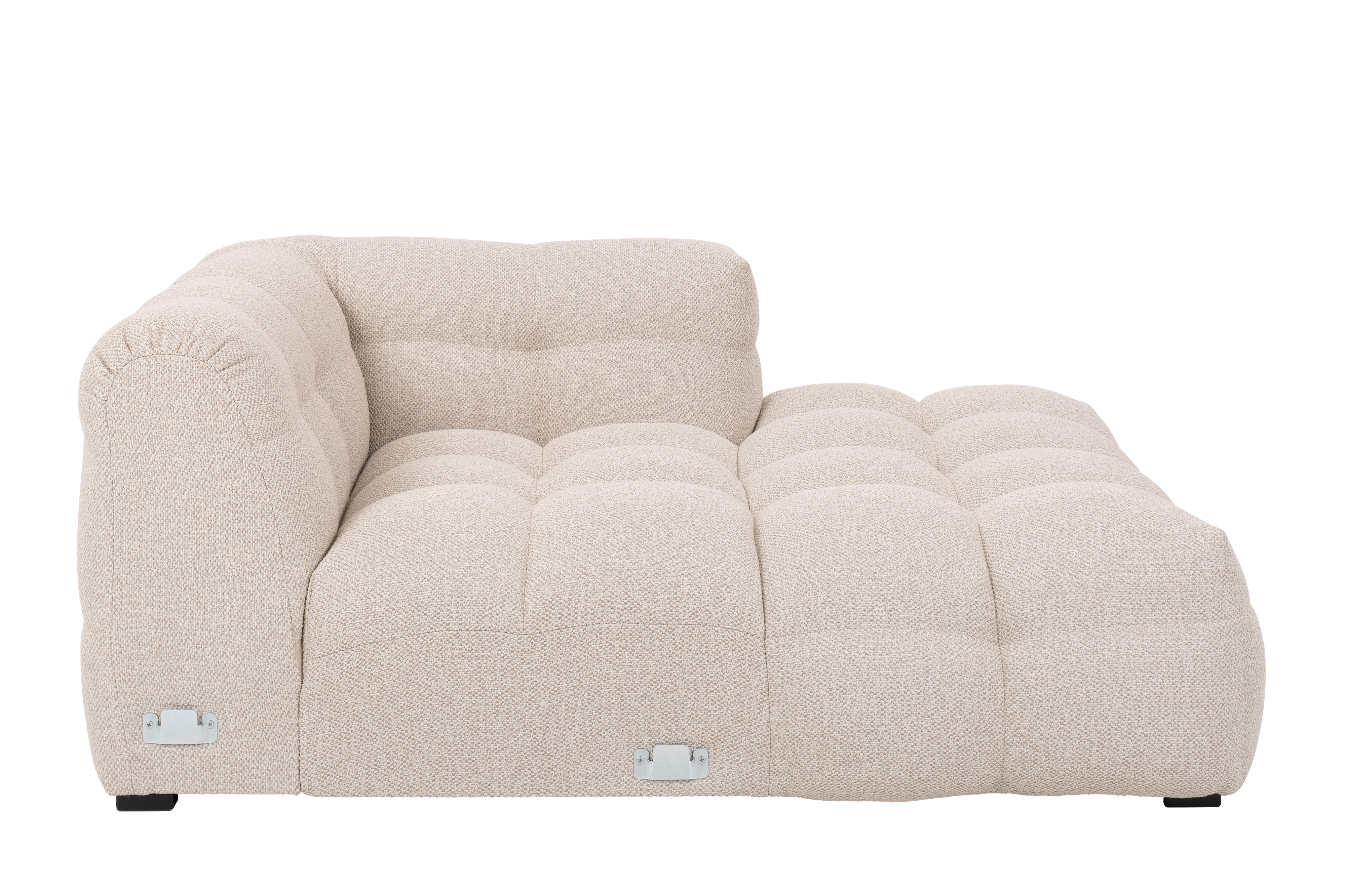 Sleepo Collection Billie Schäslongmodul Höger Armstöd Beige Bouclé 118cm