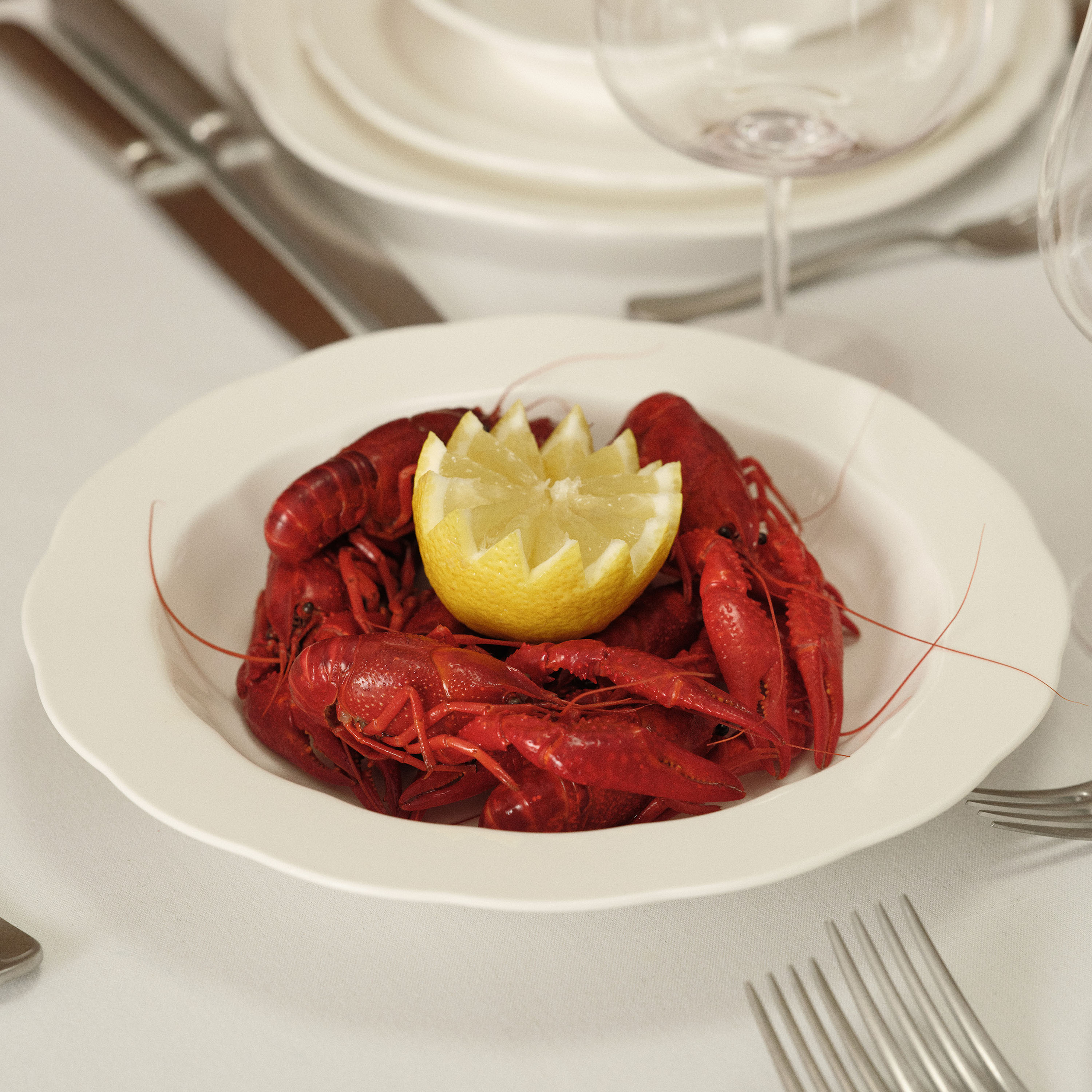 Serax Silhouette Djup Tallrik White Ø24 4-pack