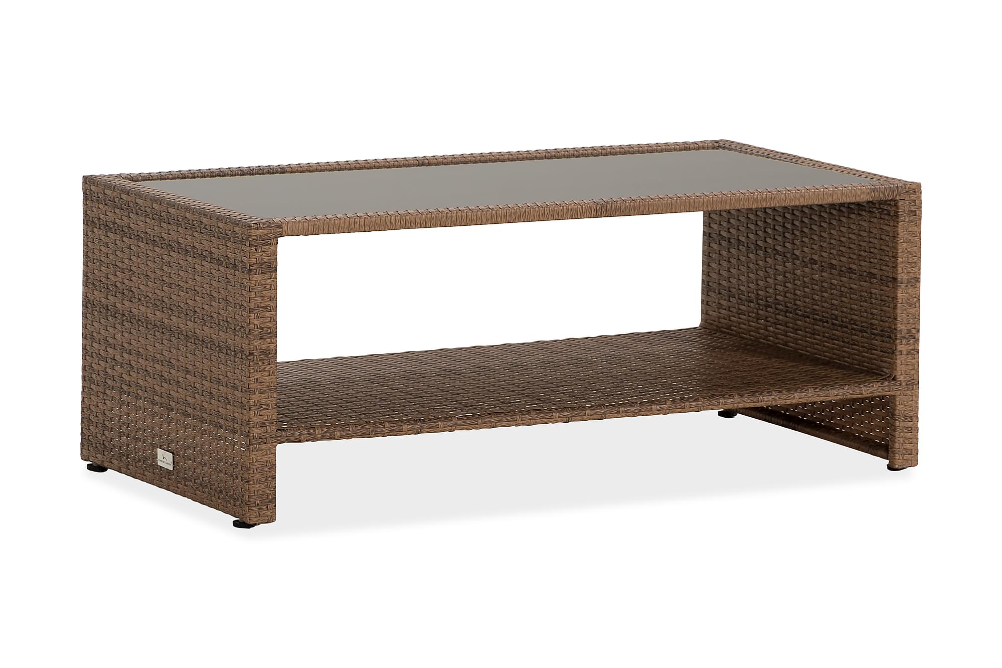 Nordic Outdoor - Bora Soffbord m Hylla Sand 113cm - Beige