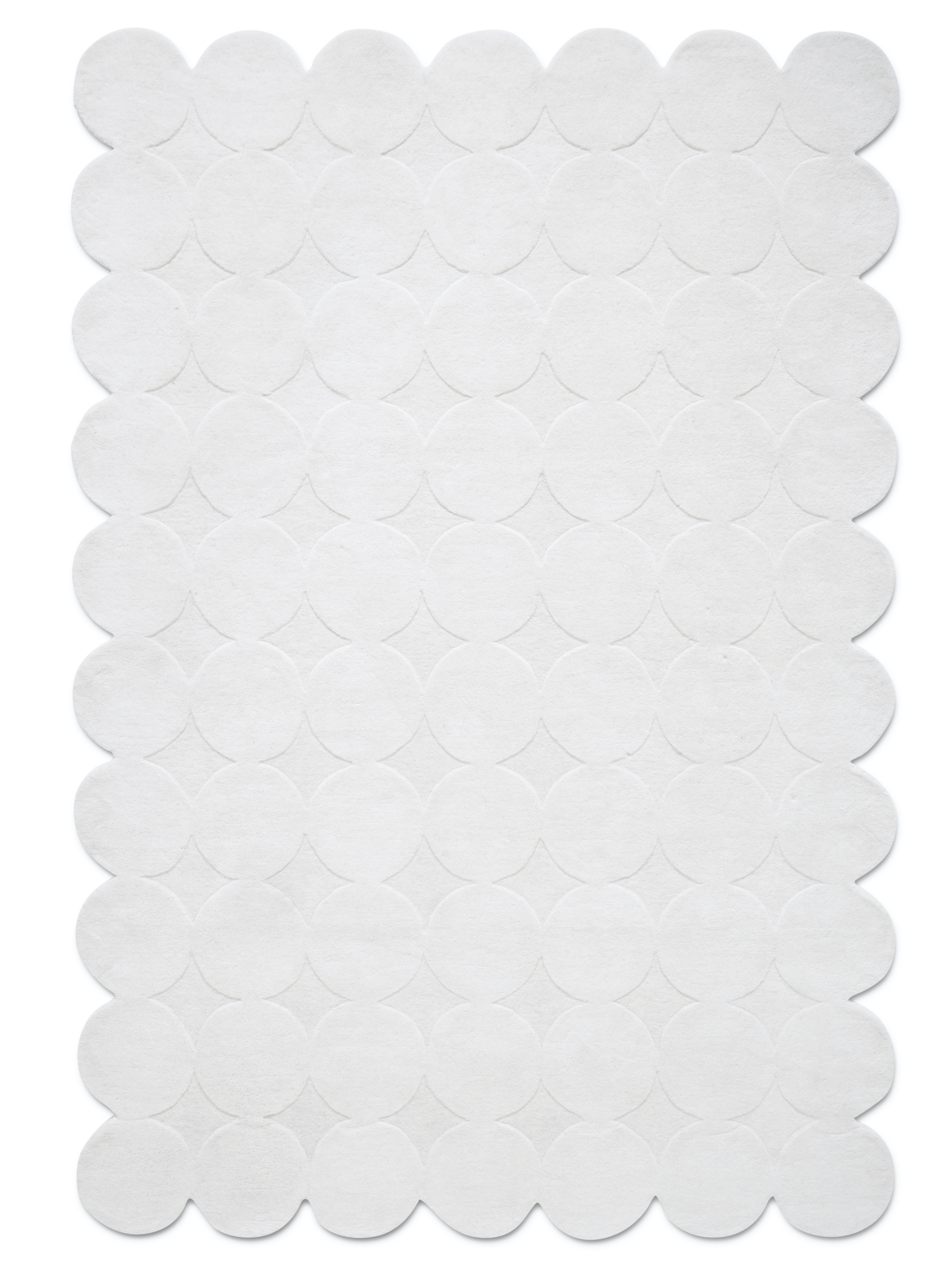 Classic Collection - Dots Ullmatta Off White 170x230 - Vit