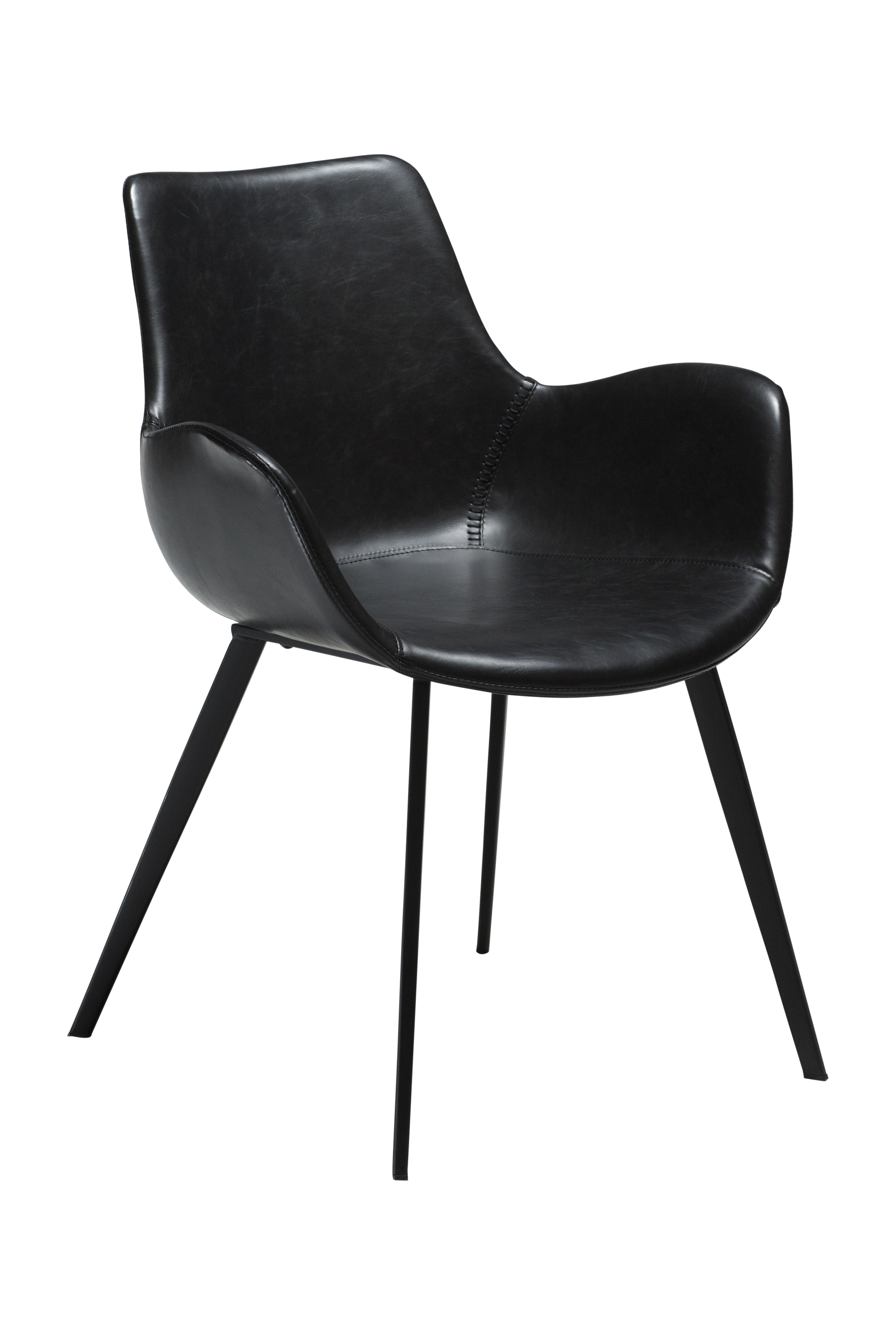 Hype Karmstol Konstläder Svart/Svart