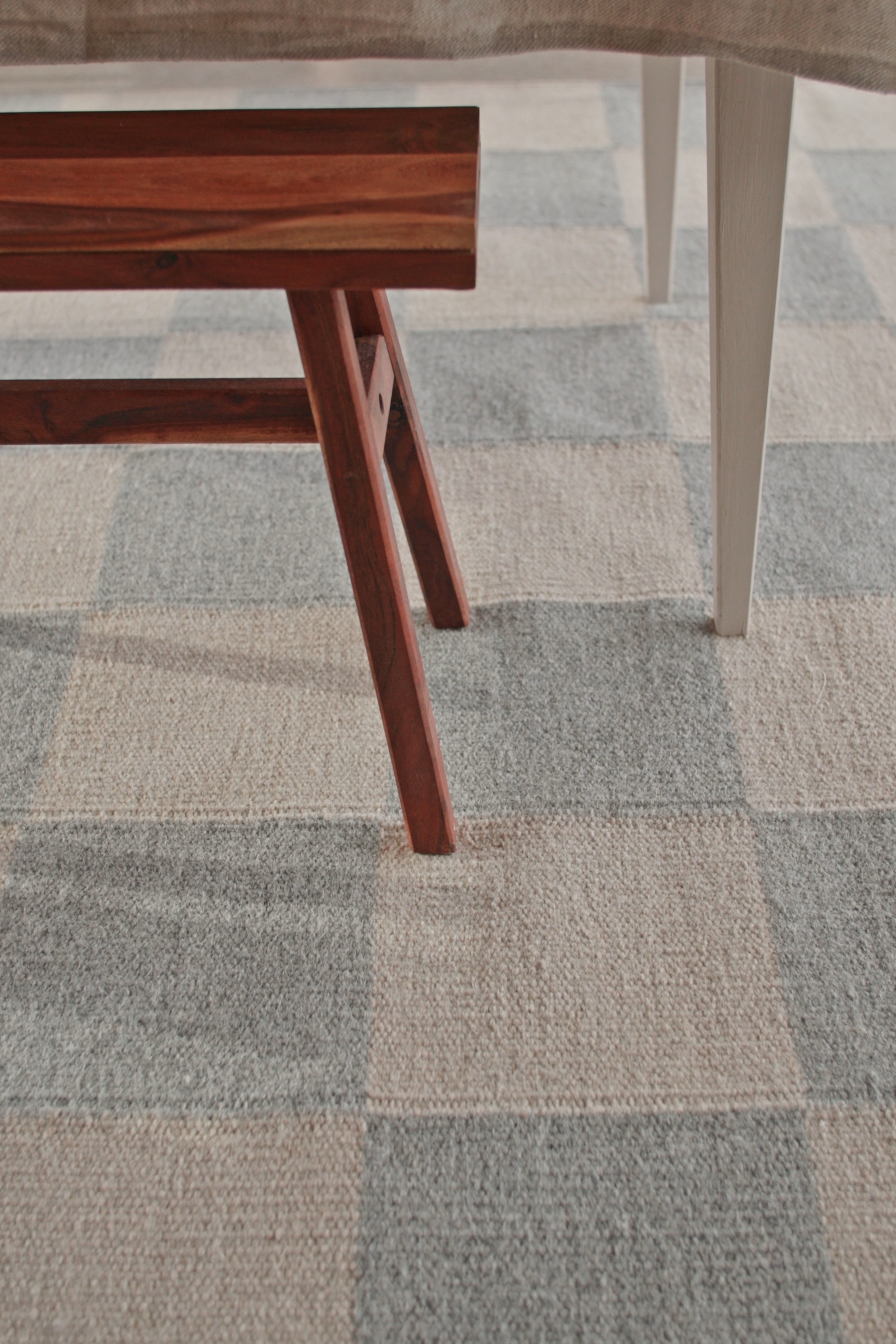 Classic Collection Squares Villamatto Harmaa/Luonto 200x300