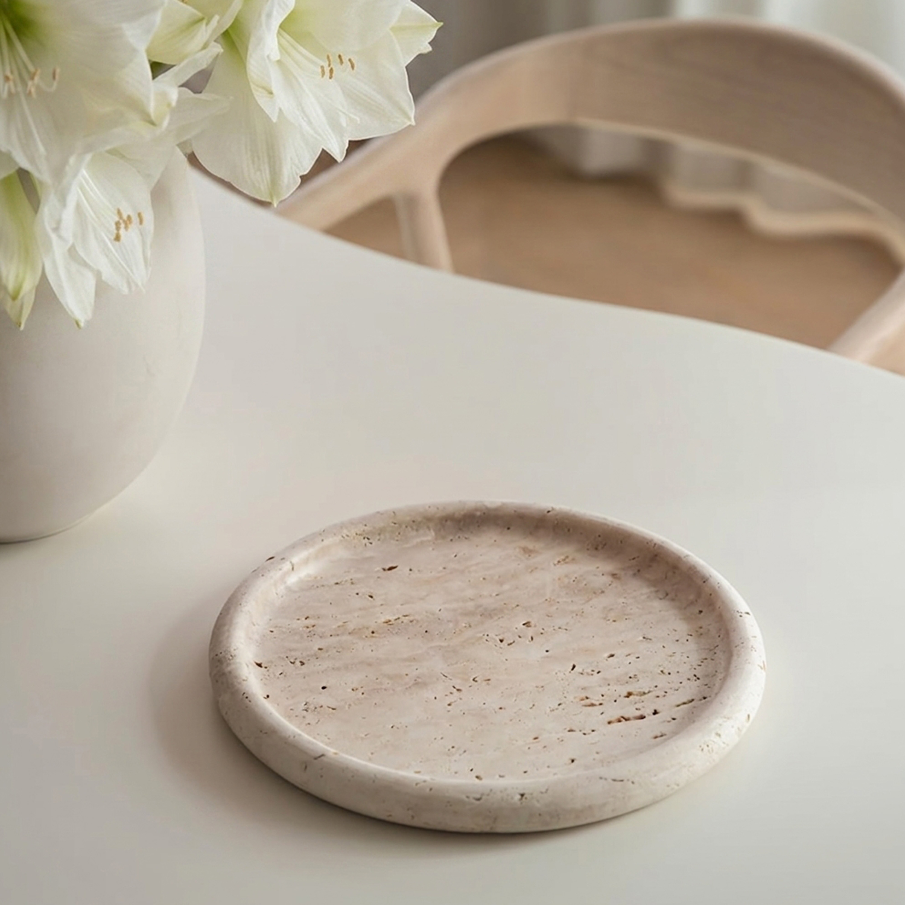 Sleepo Collection Nicola Bricka Travertin Ø30