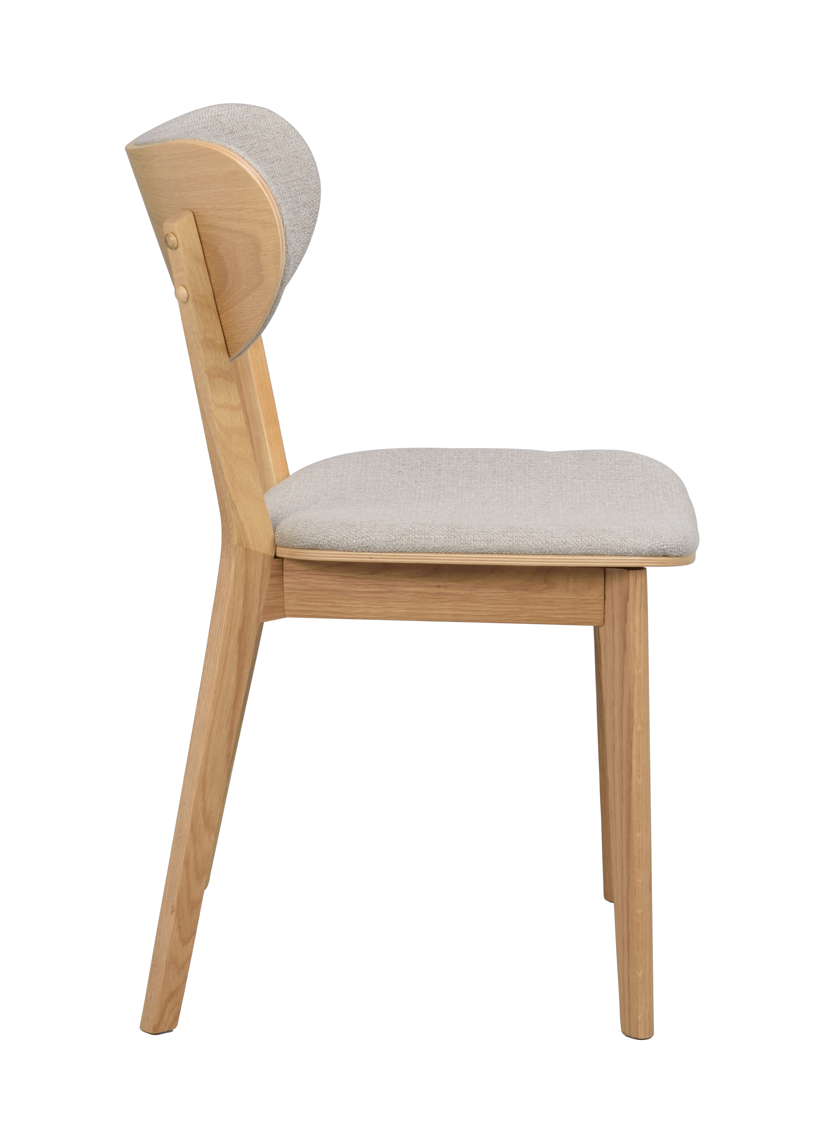 Rowico Home Kato Esszimmerstuhl Eiche/Graubeige