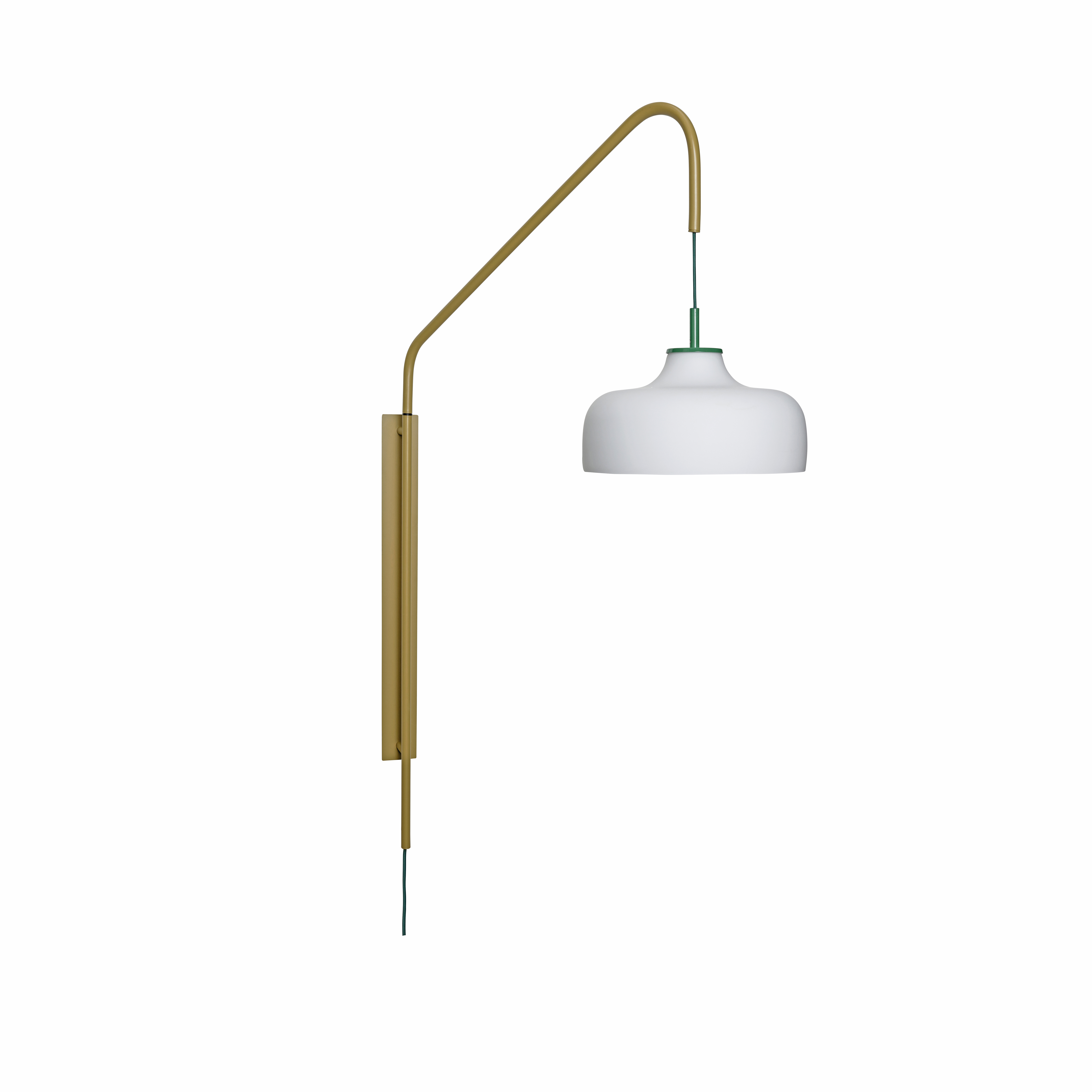 Hübsch - Current Wandleuchte Khaki/Weiß - Grün - Wandleuchten