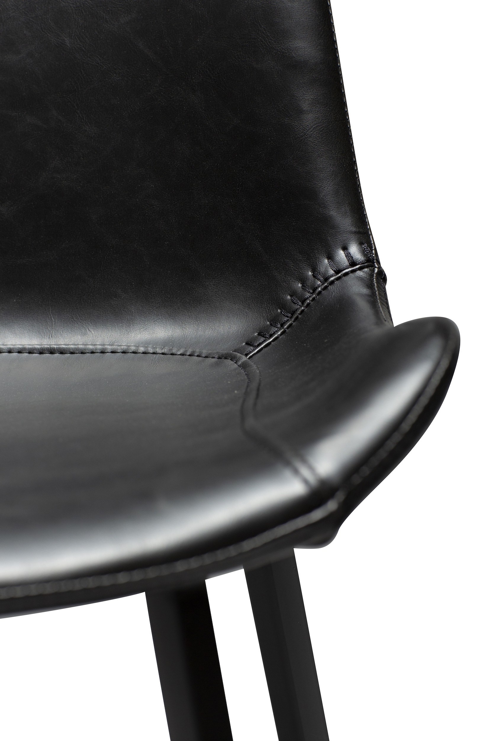 Dan Form Hype Barhocker Kunstleder Schwarz 75cm