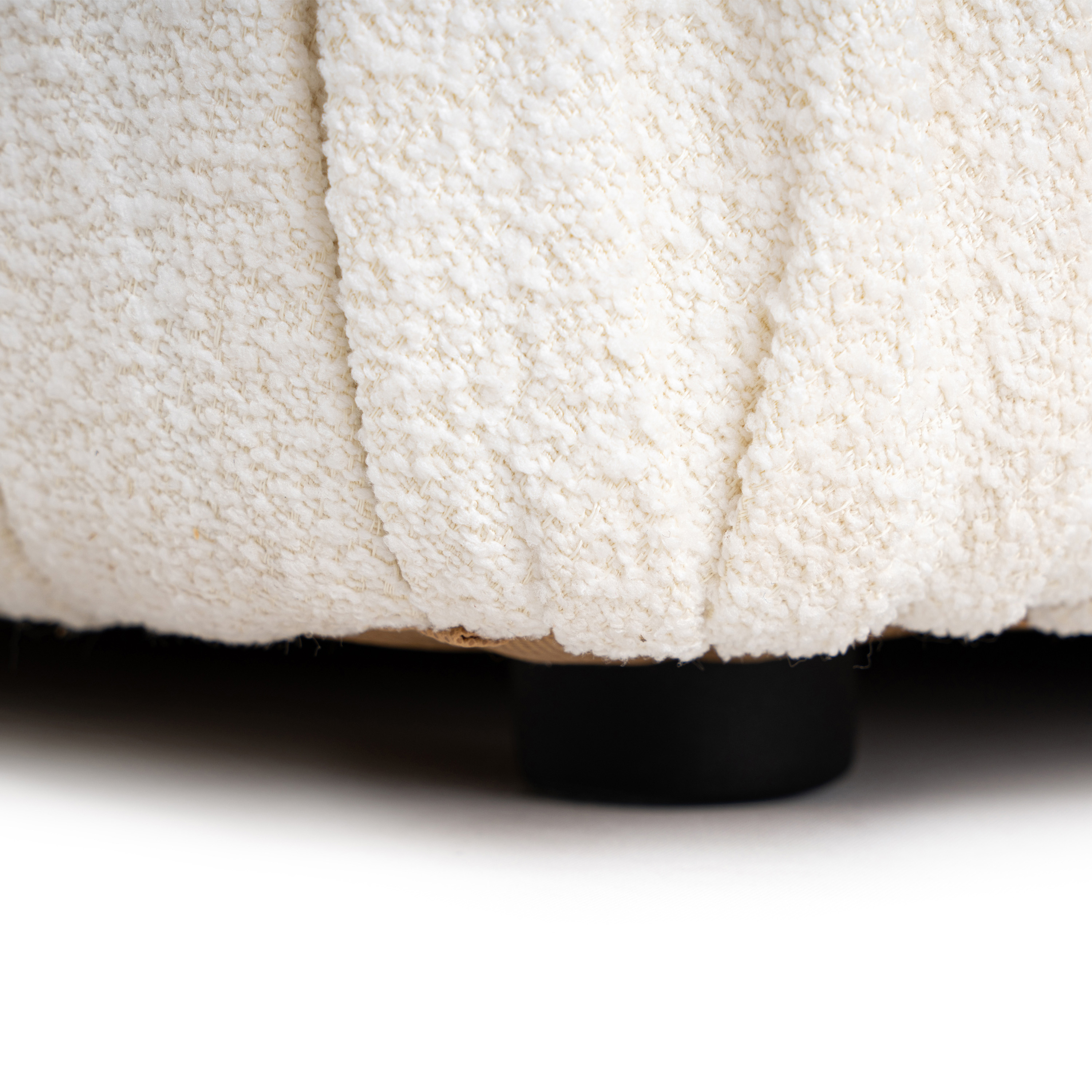 Sleepo Collection Blanca 3-istuttava Divaanisohva White Bouclé