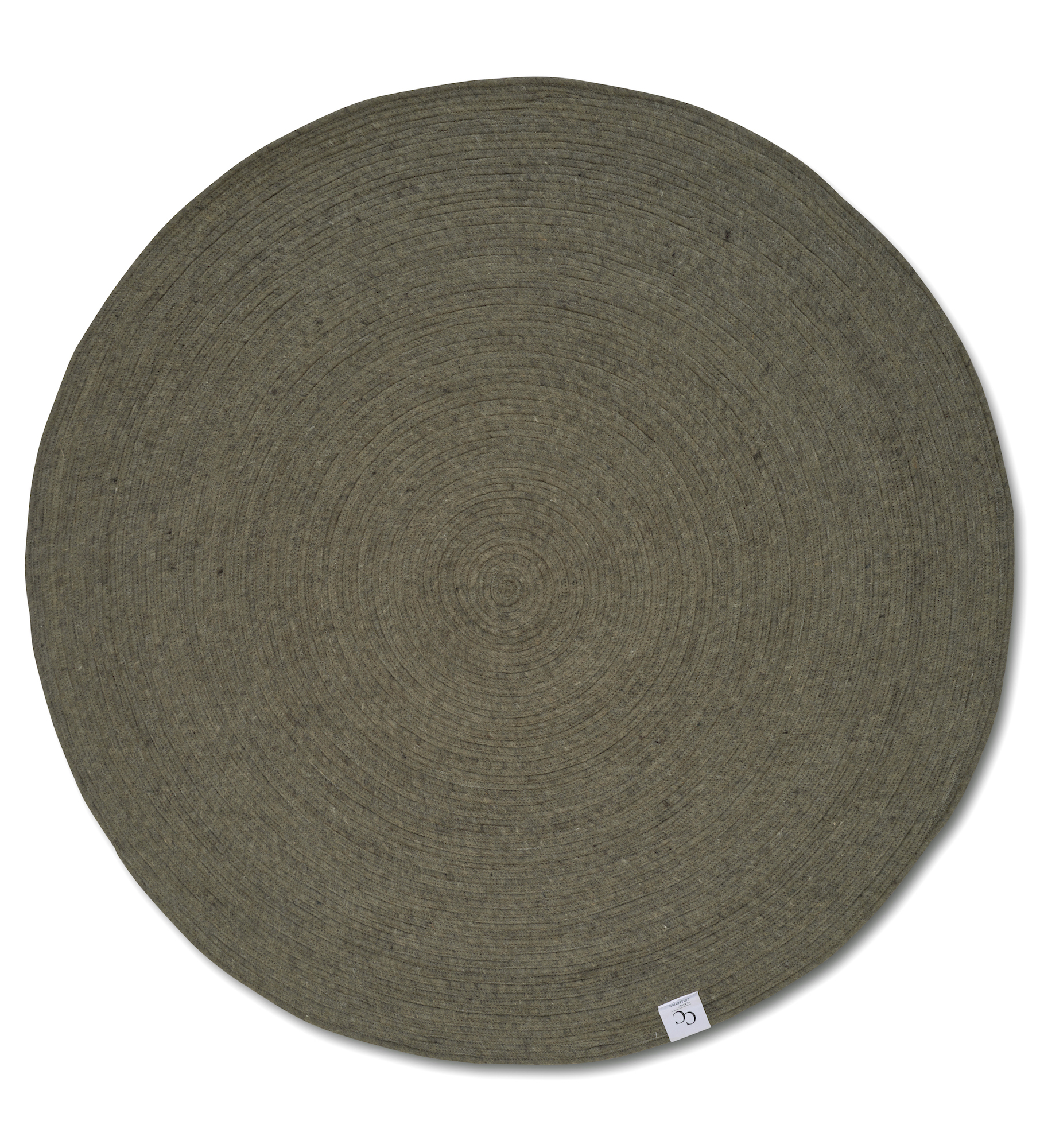 Merino Rund Ullmatta Mörkgrön Ø200