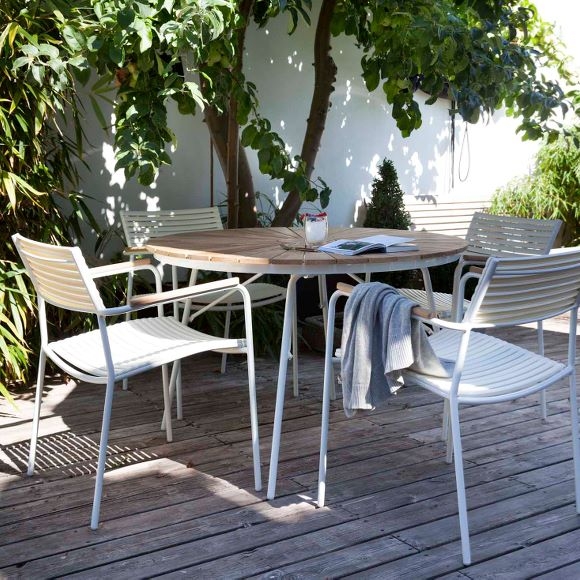 Cinas Ellen Esstisch Weiß Ø130 cm