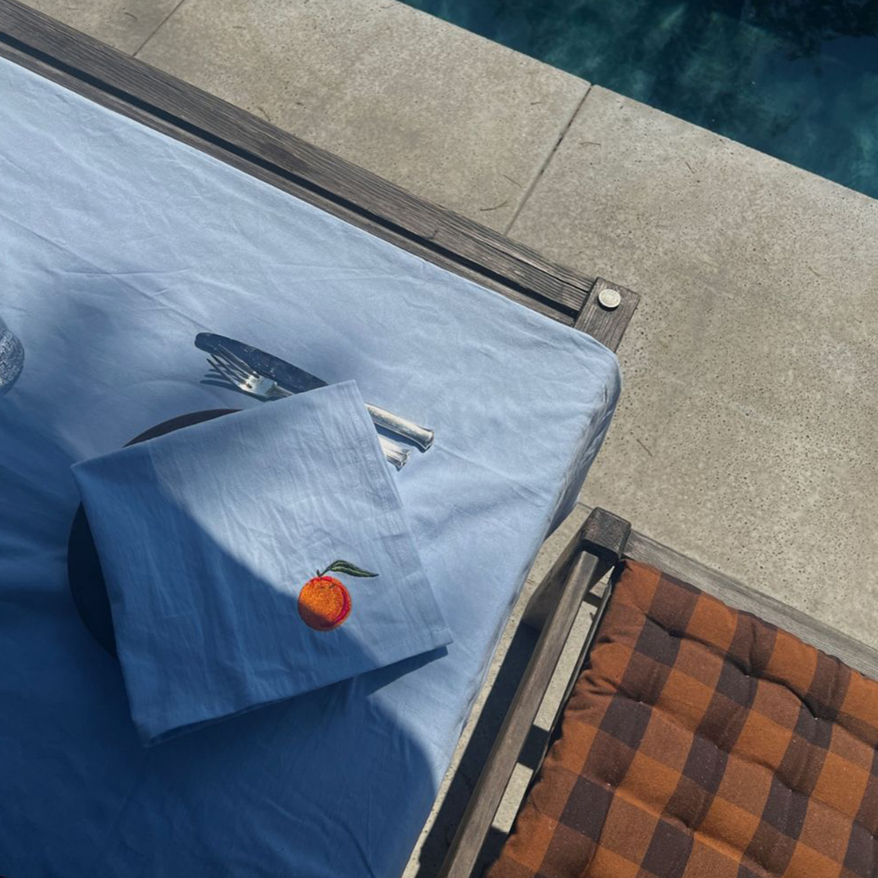 Midnatt Oranges Servett 4-pack