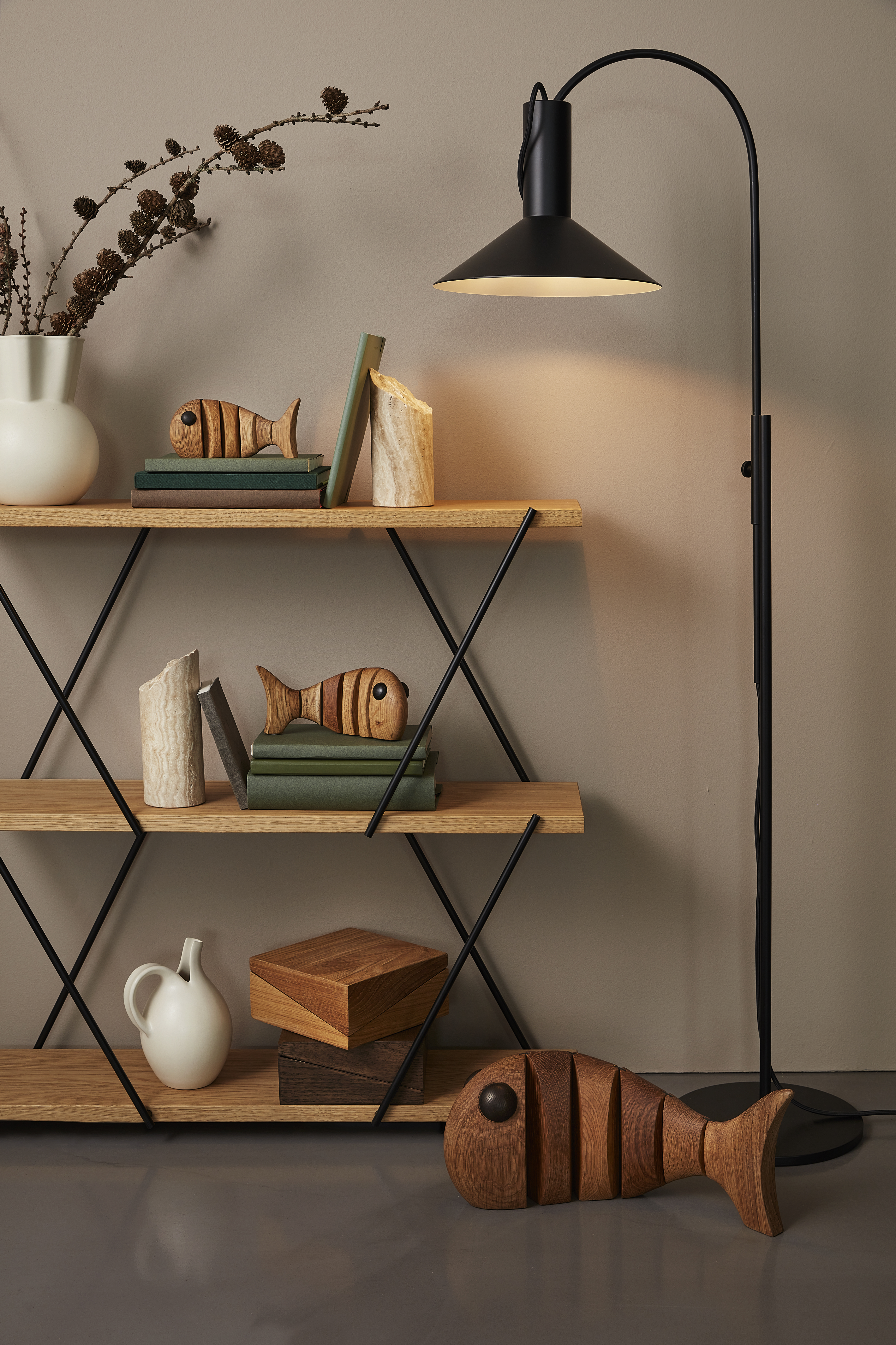 Spring Copenhagen Colonna Bokstöd Travertin Sand 2-pack