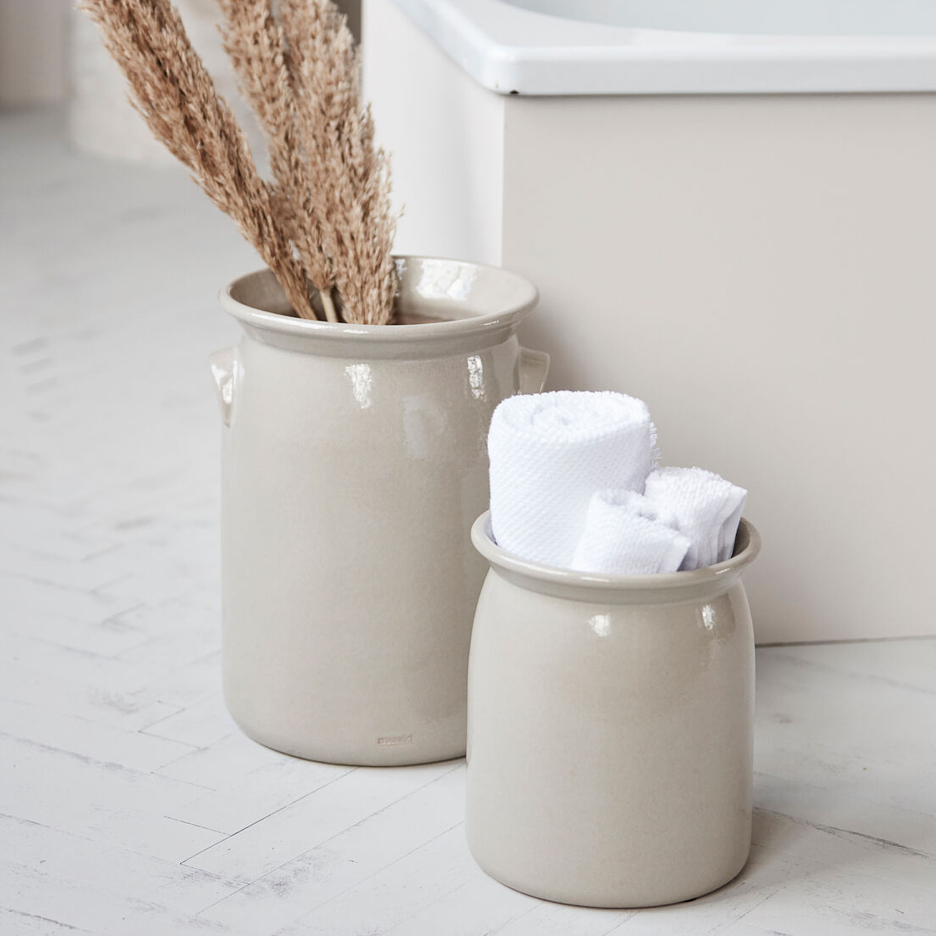 Meraki Burk Vase Shellish Grey Medium