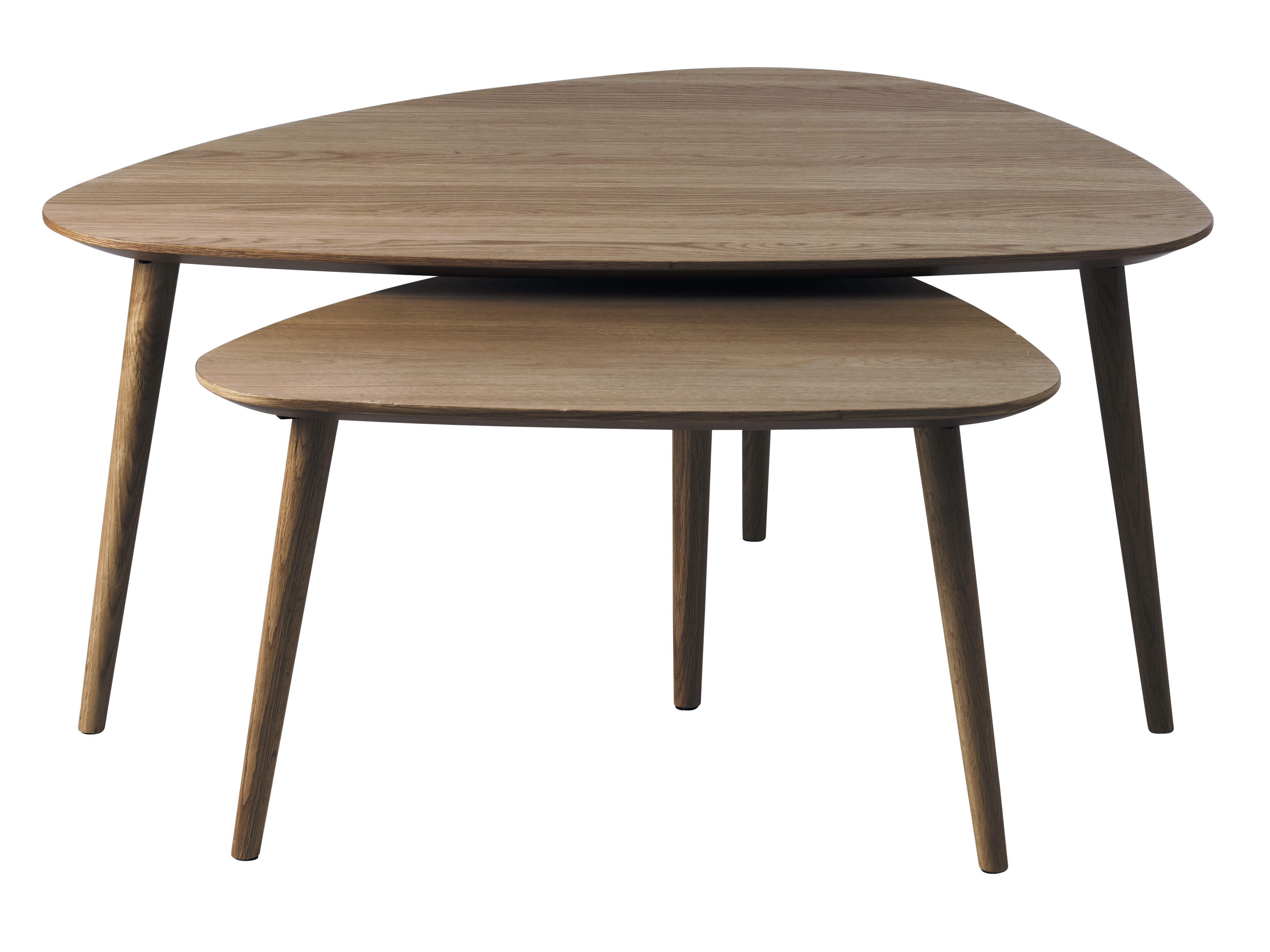 Sleepo Collection - Artie Triangluar Beistelltisch Smoked - Braun - Couchtisch
