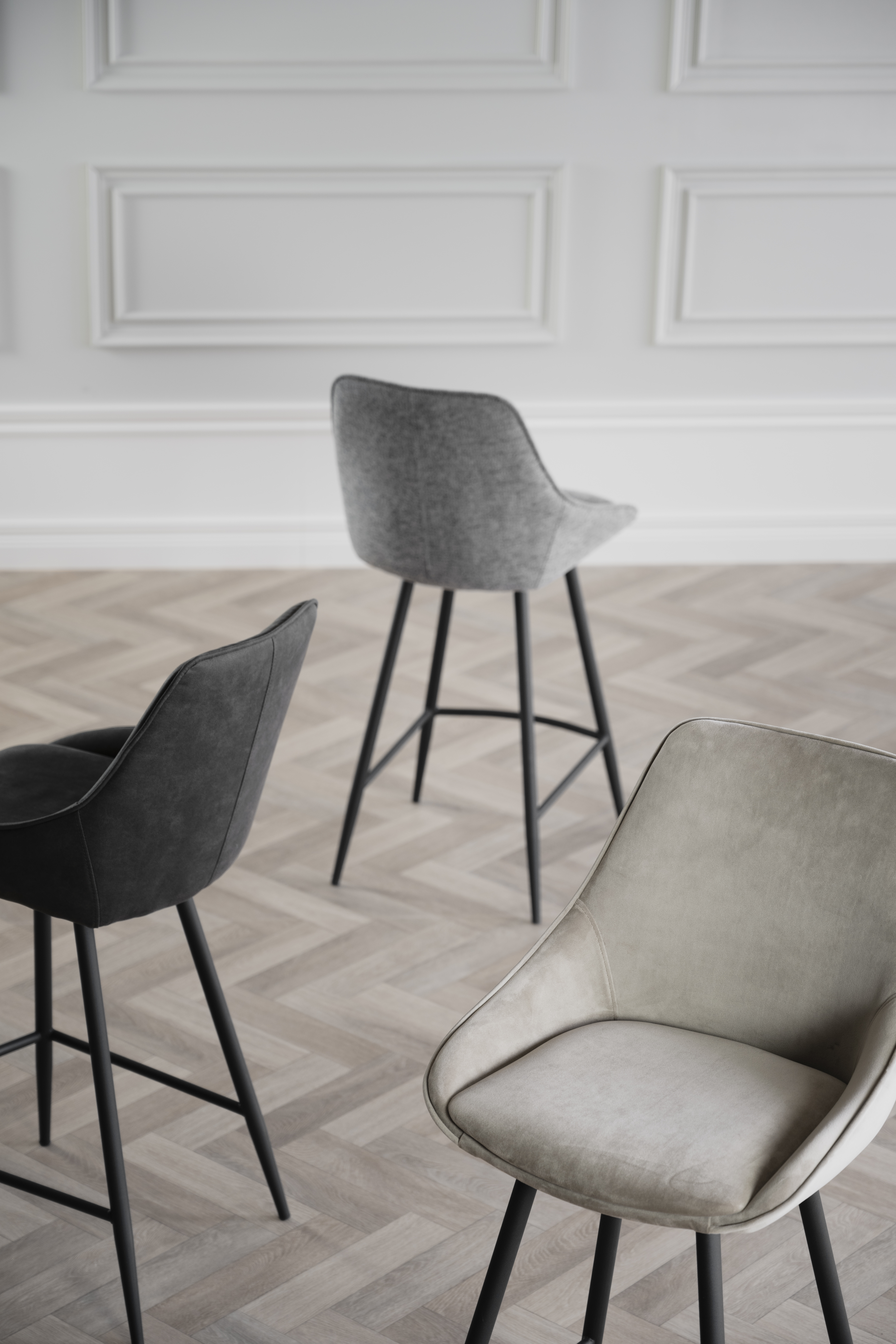 Rowico Home Sierra Barstol Grå/Svart