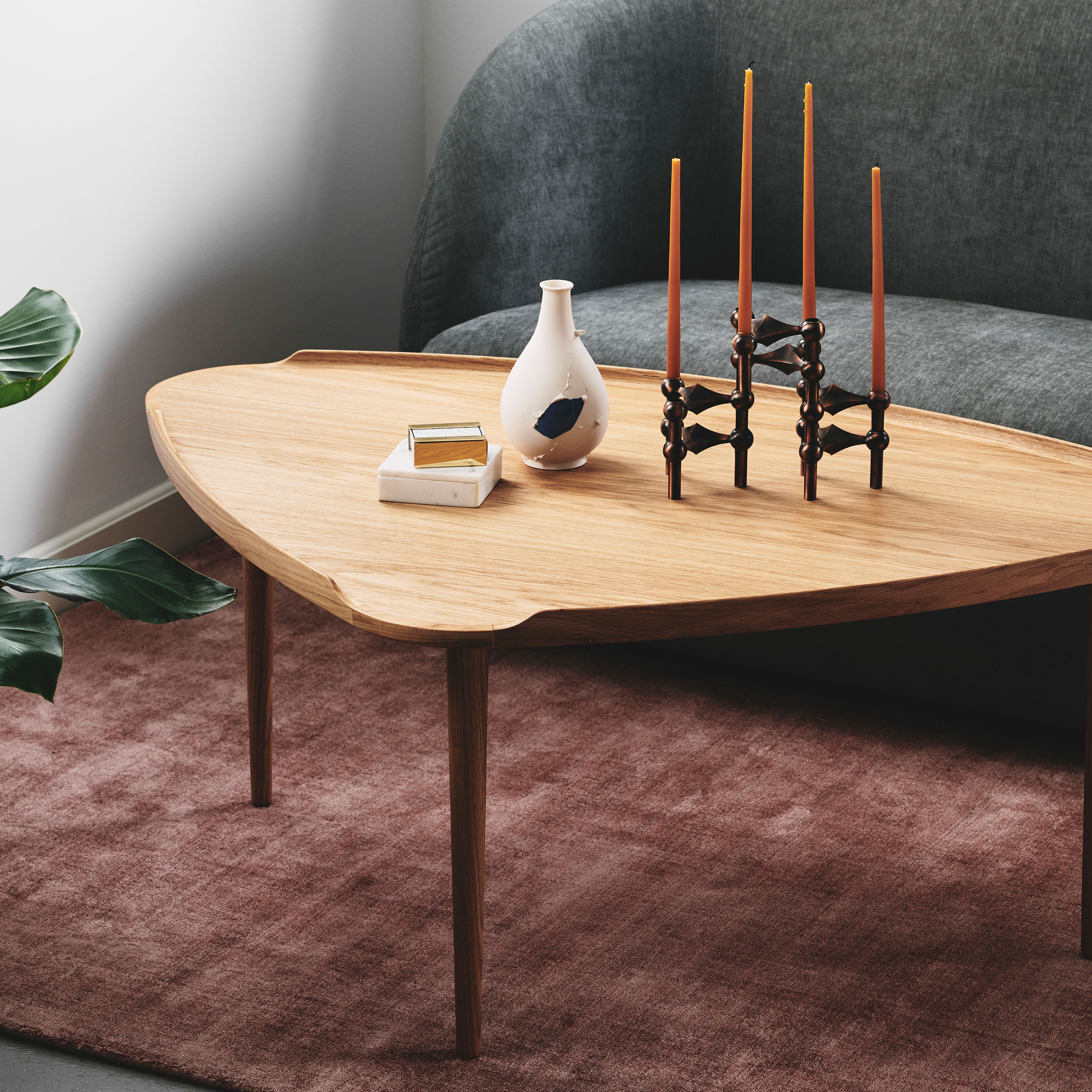 Aakjaer Furniture No.55 Sofabord Naturo ljet Eik Large