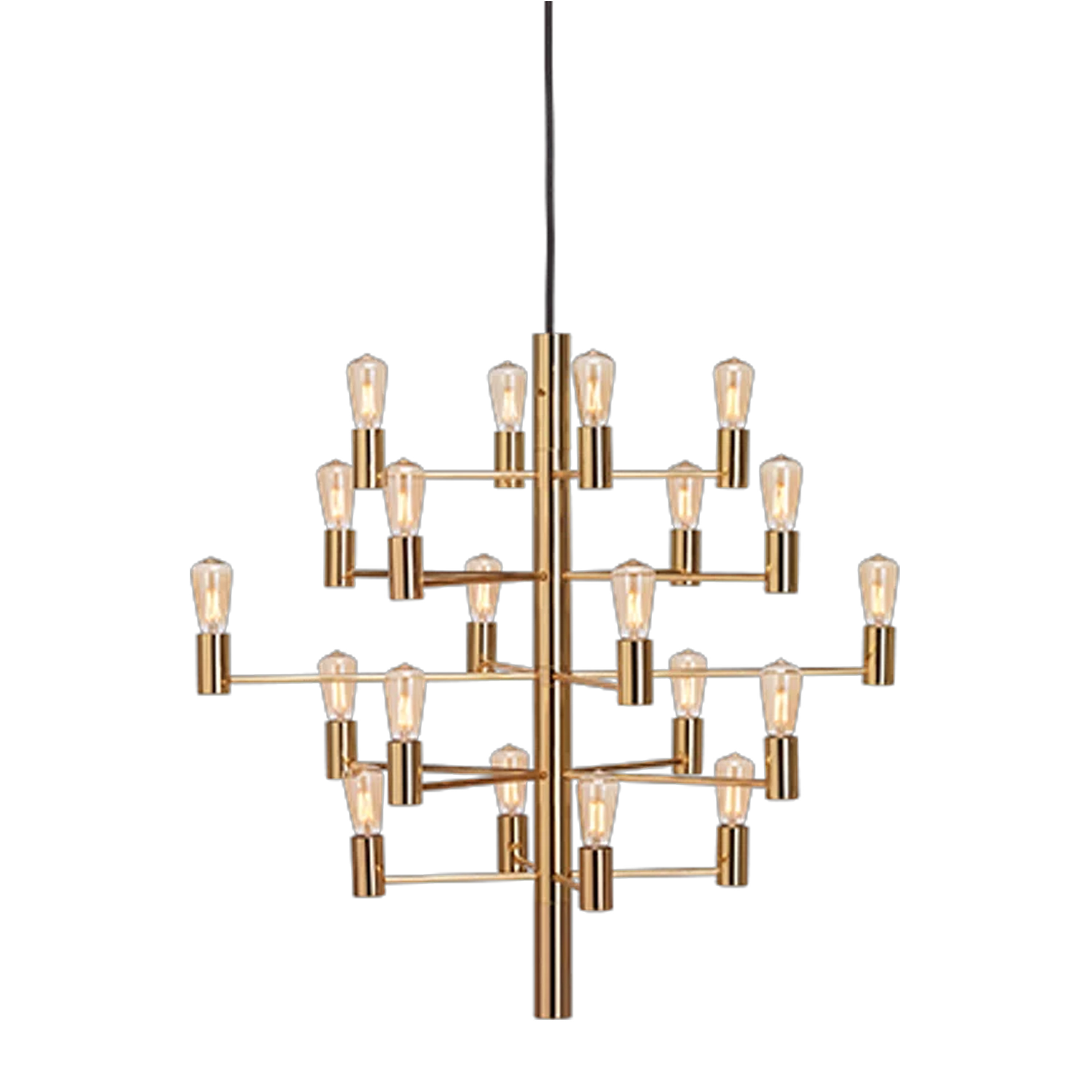 Manola 20 LED-Deckenleuchte Messing Satin Brass