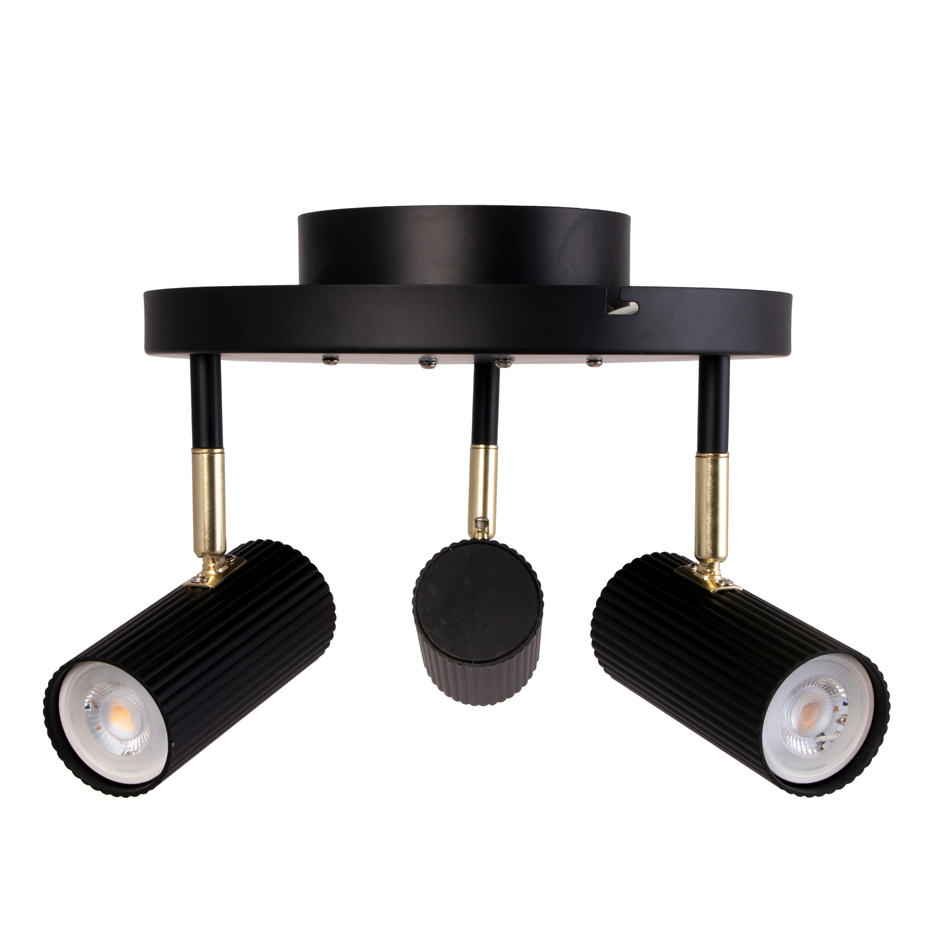 Hubble 3 Rund Spotlight Svart