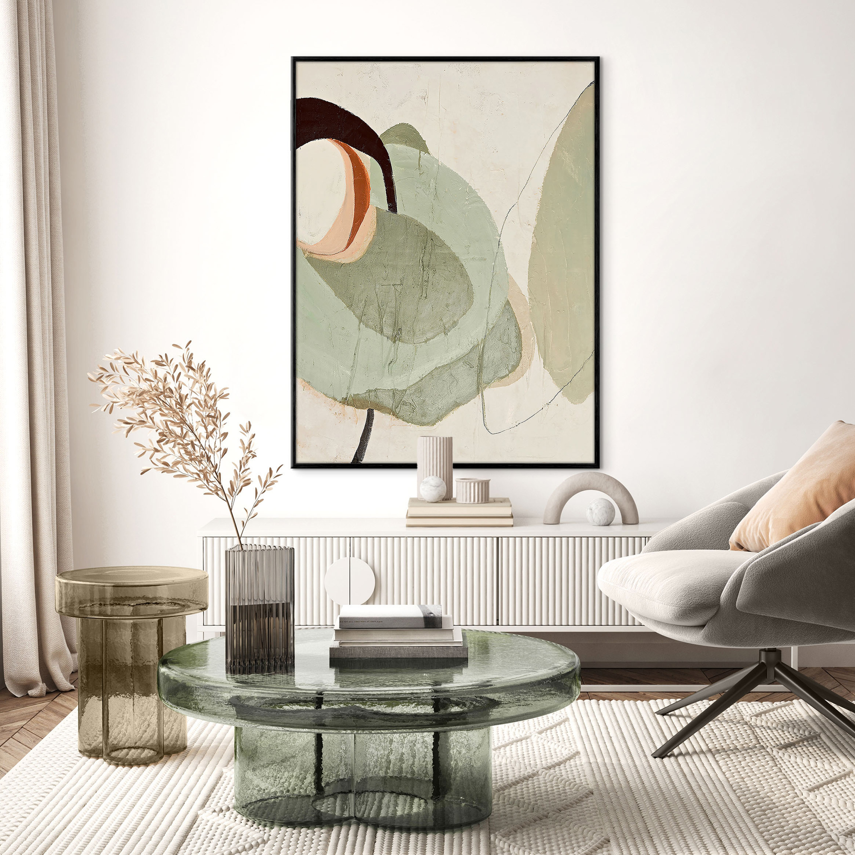 Malerifabrikken Moon Rock Black Frame Taulu 90x120