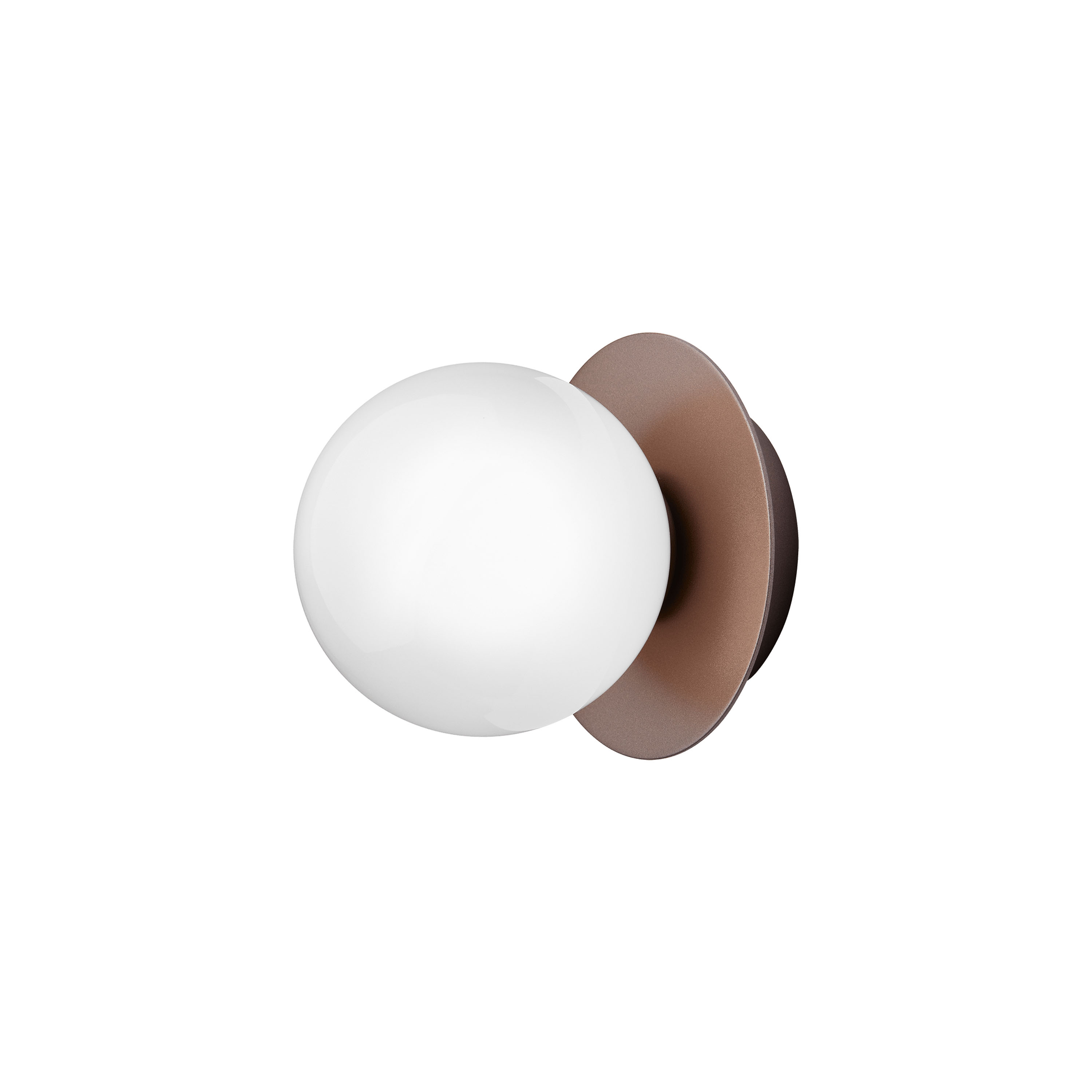 Liila 1 wall/ceiling lamp Dark Bronze/Opal Small