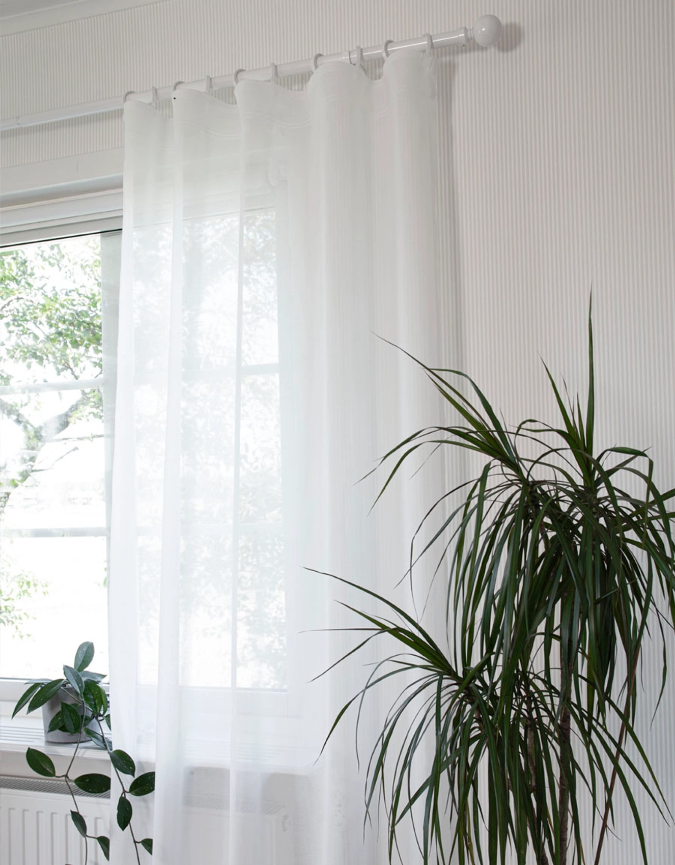 Viska Gardinlängd Vit 250cm