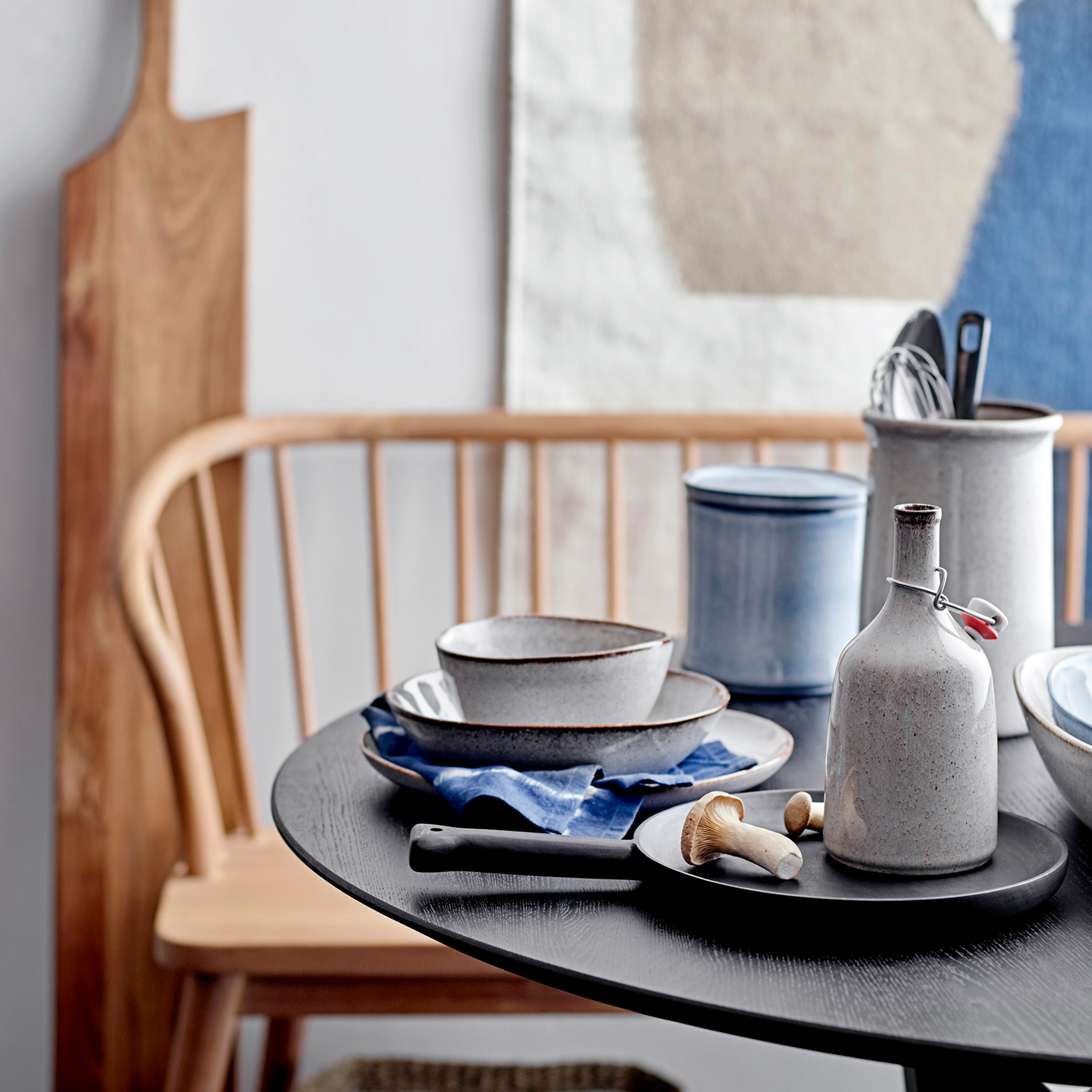 Bloomingville Sandrine 12-piece Dinnerware Set Nature