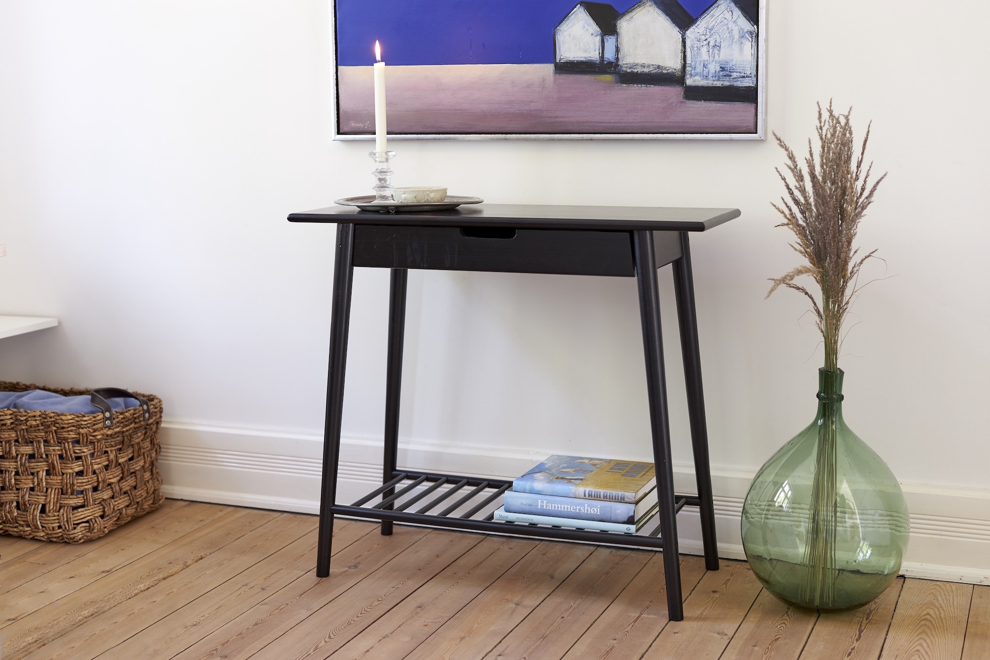 Cinas Noble Apupöytä Musta 90cm