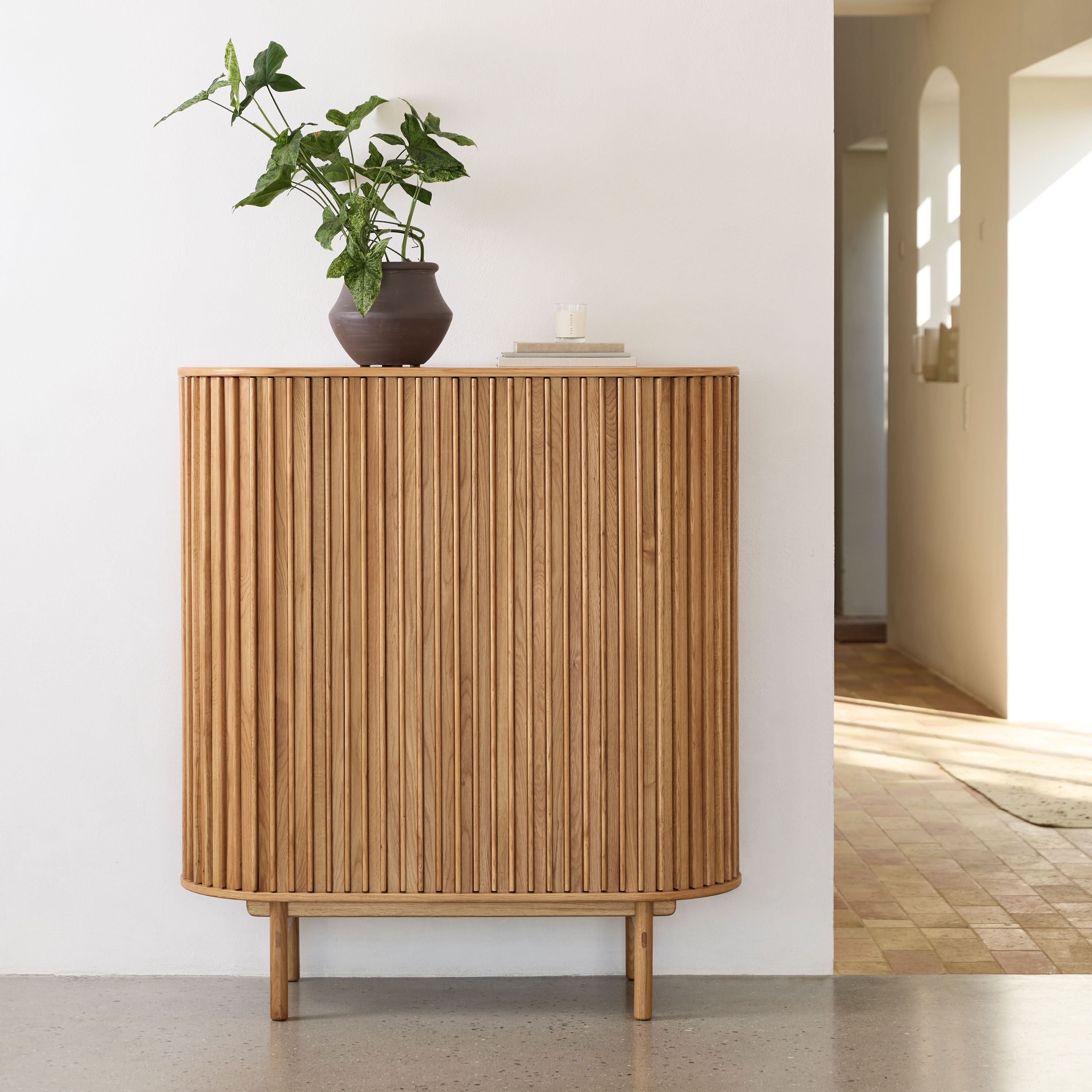 Nordic Home Alice Skåp Natural Oak 125cm