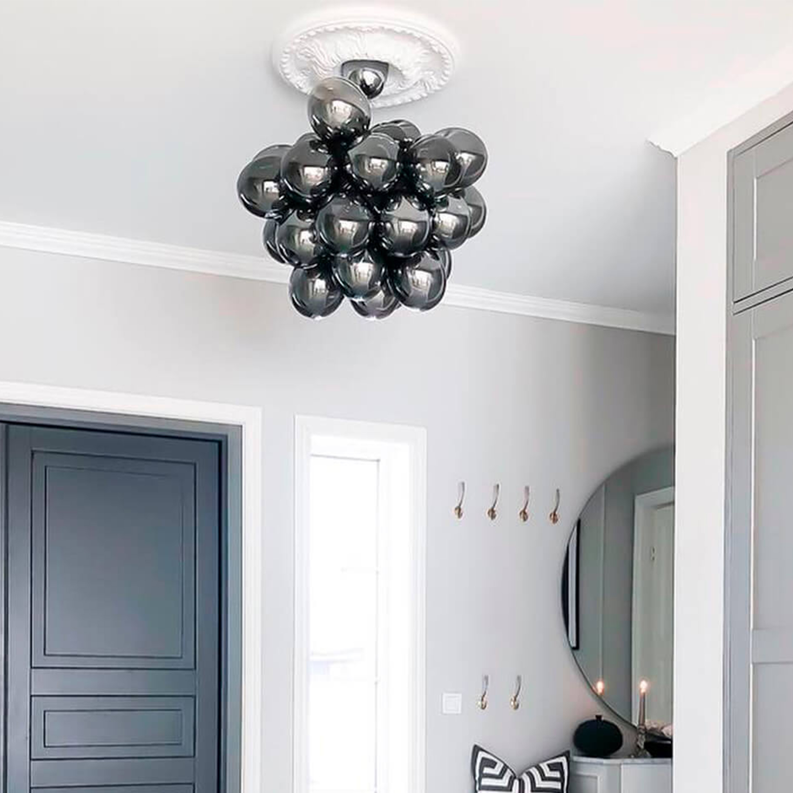 By Rydéns Gross Grande Taklampa Rökgrå