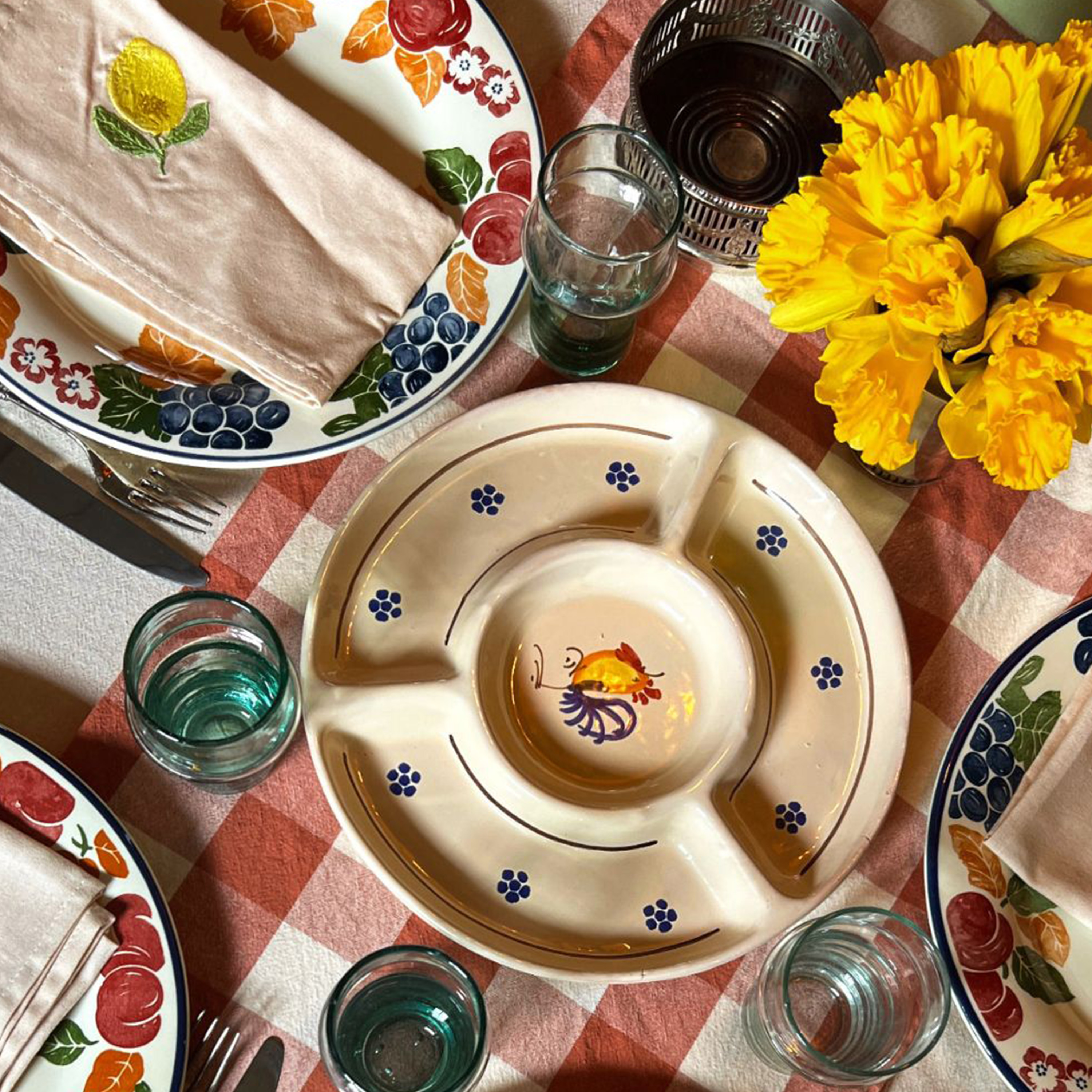 Midnatt Tutti Frutti Serviett 4-pakning