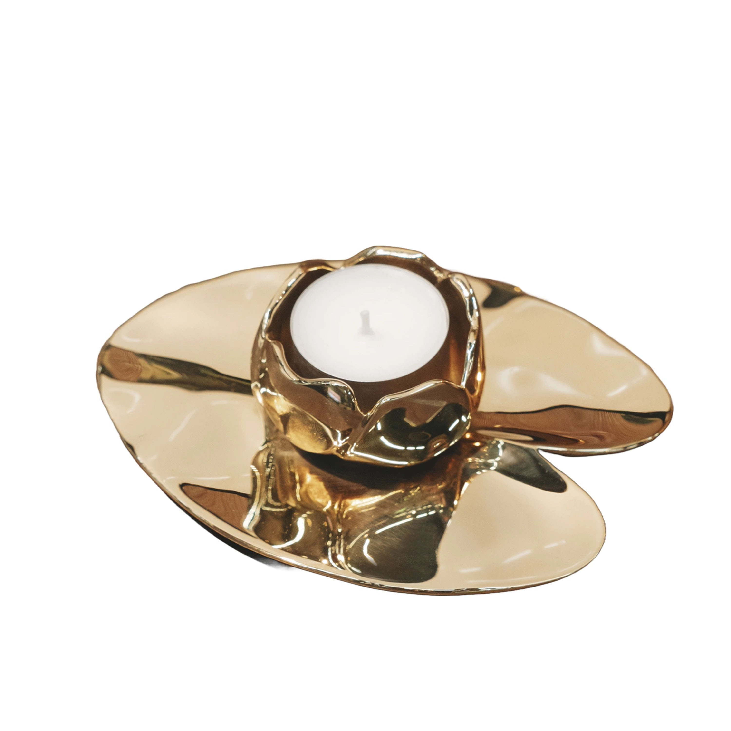 Hilke Collection - Ninfea Piccola Ljusstake Guld