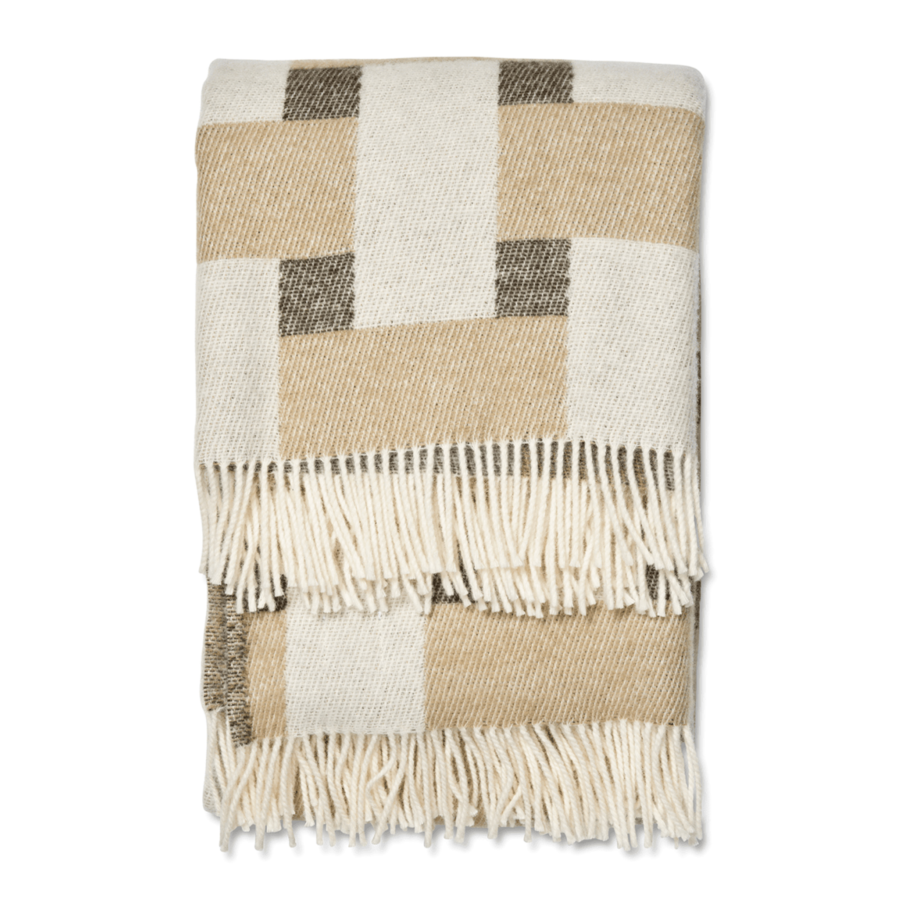 Weave Ullpläd Beige