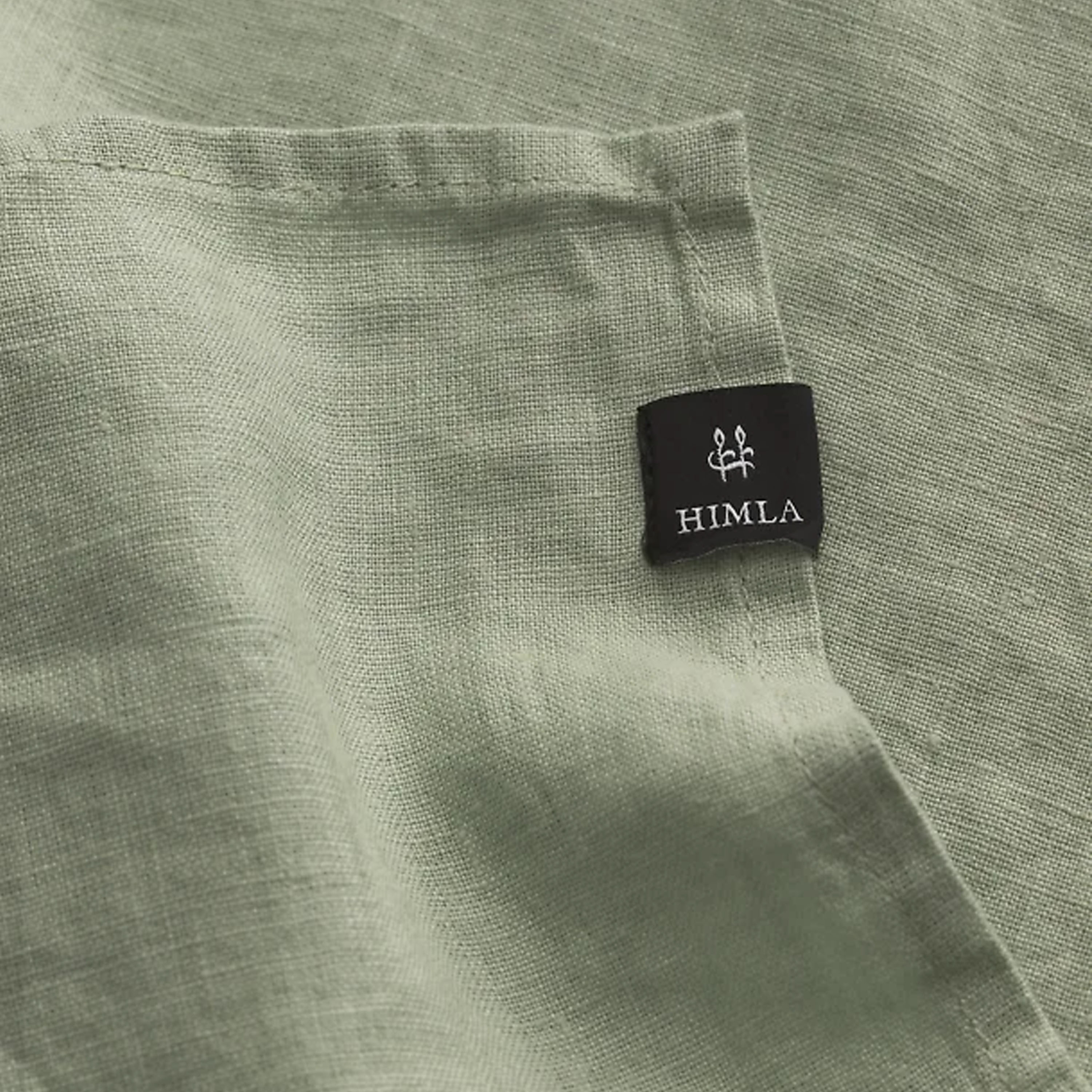 Himla Sunshine Linne Servett Sage 4-pack