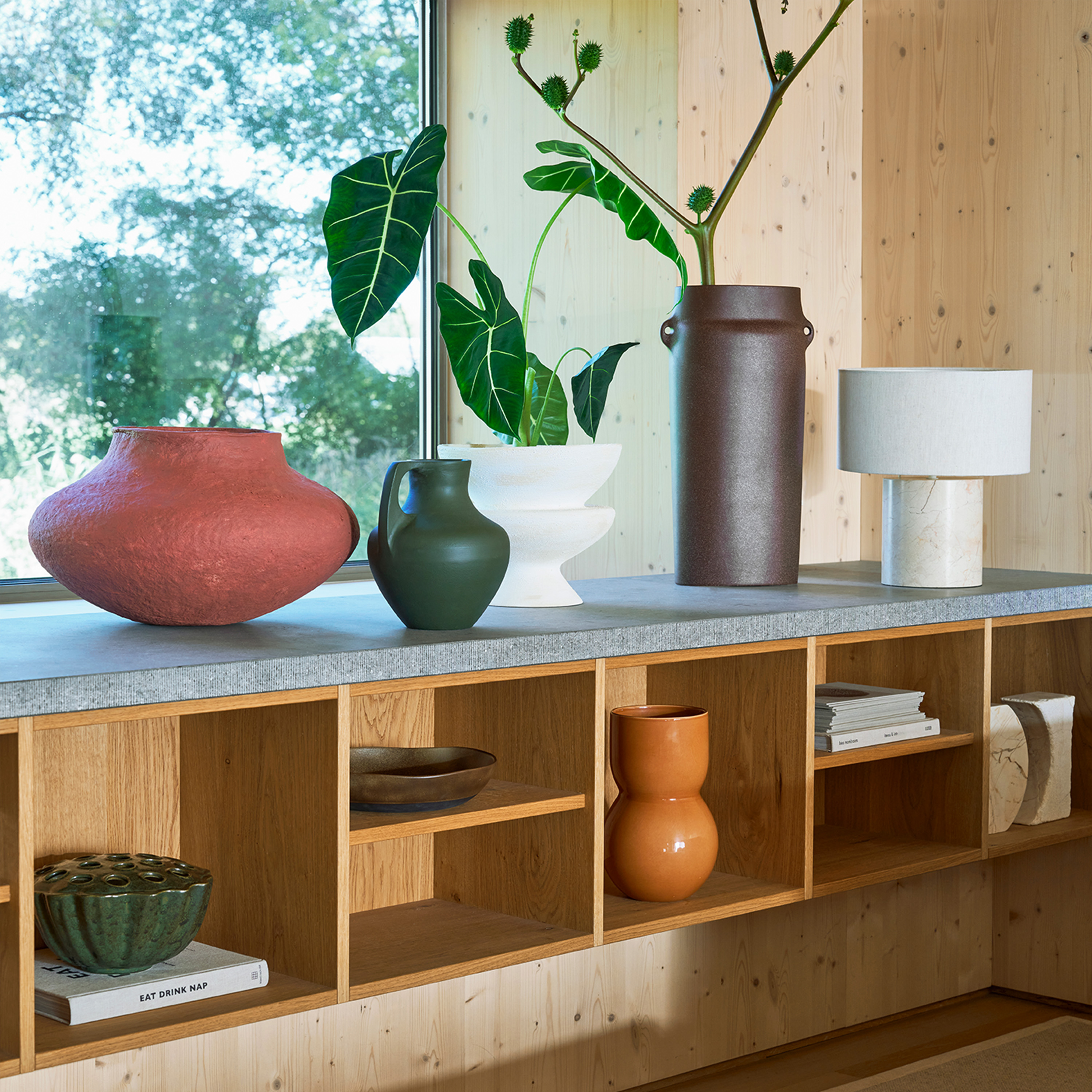 Urban Nature Culture Tyra Bordslampa Marmor/Beige 35cm