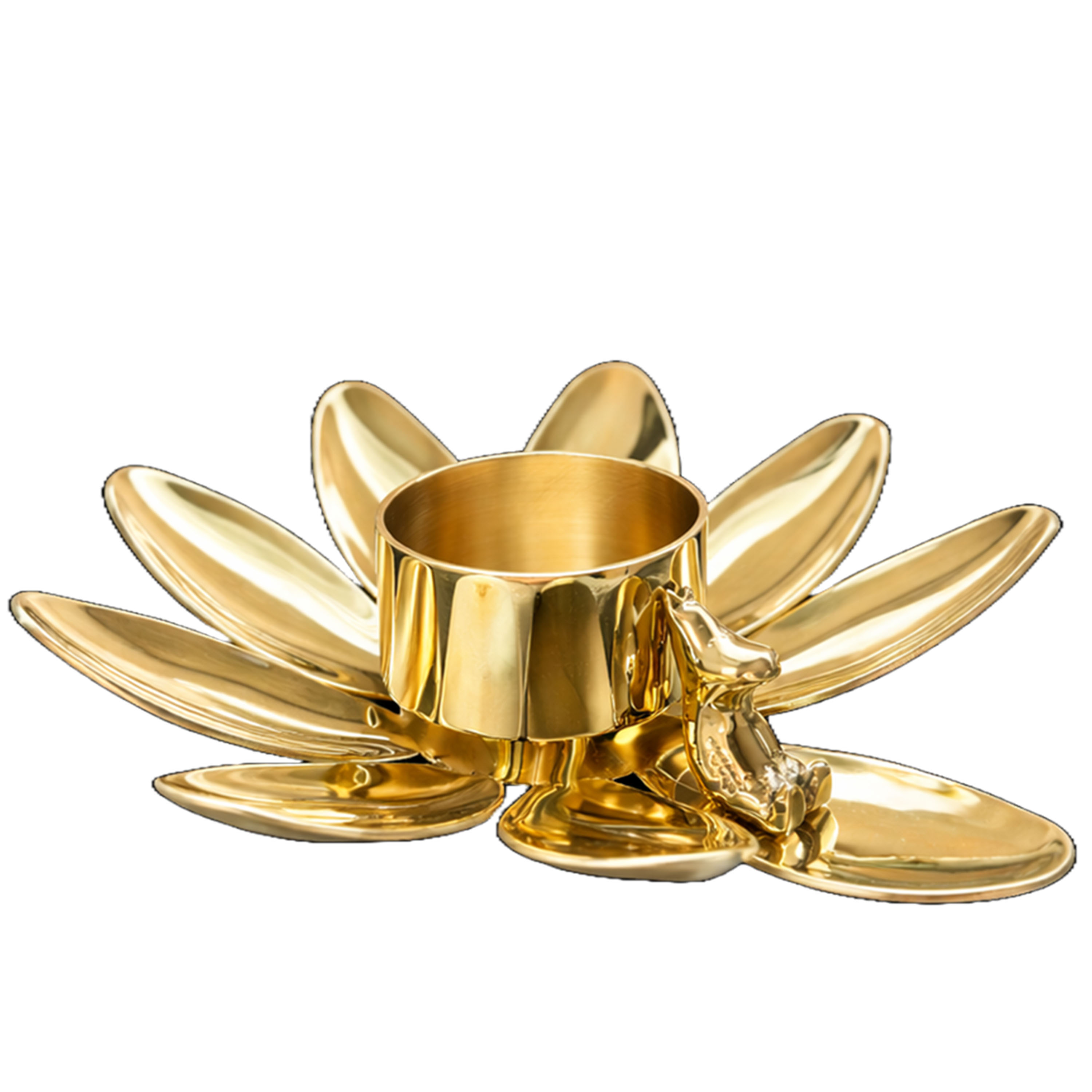 Hilke x Mumin Ljuslykta Gold 7cm