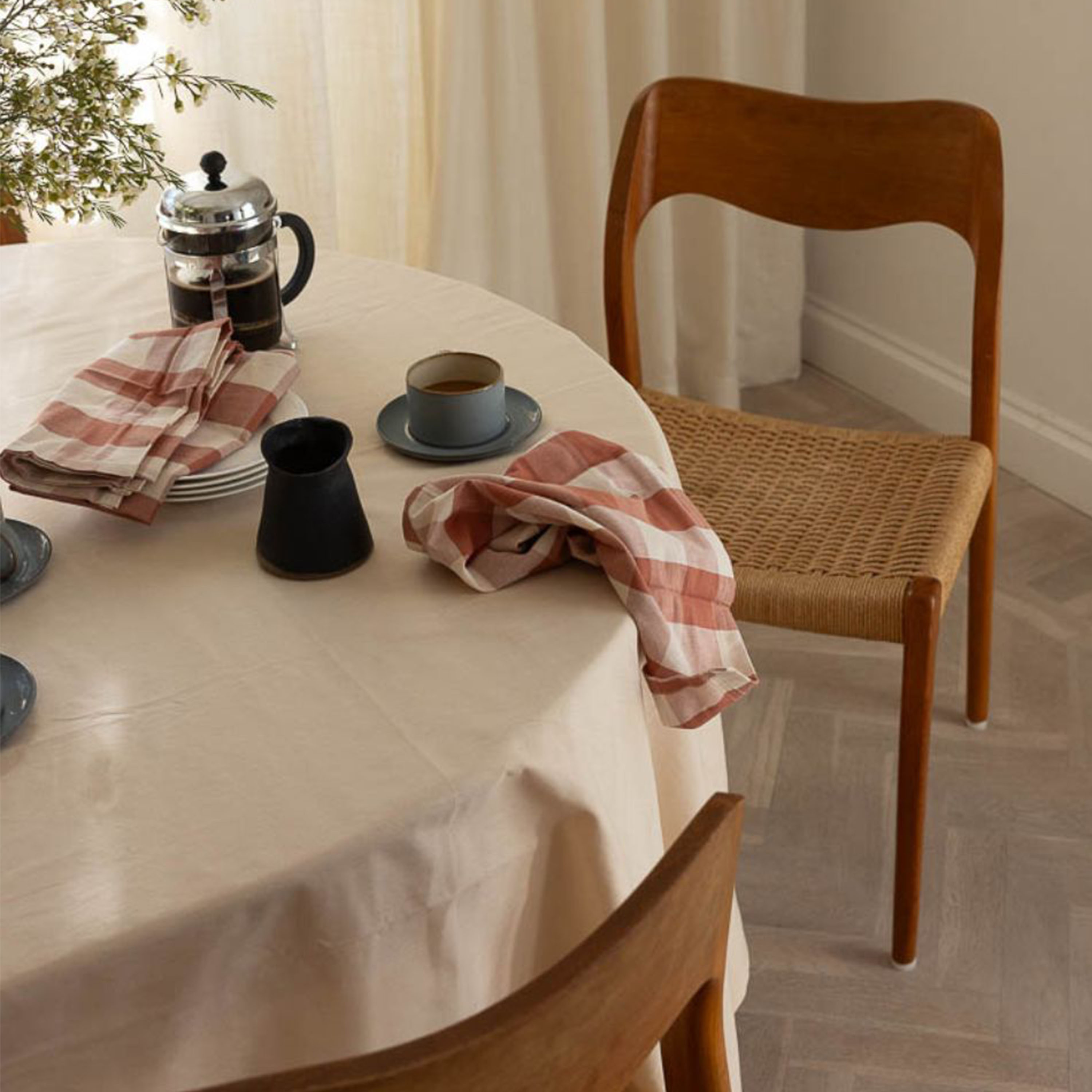 Midnatt Soda Duk Apricot 145x330