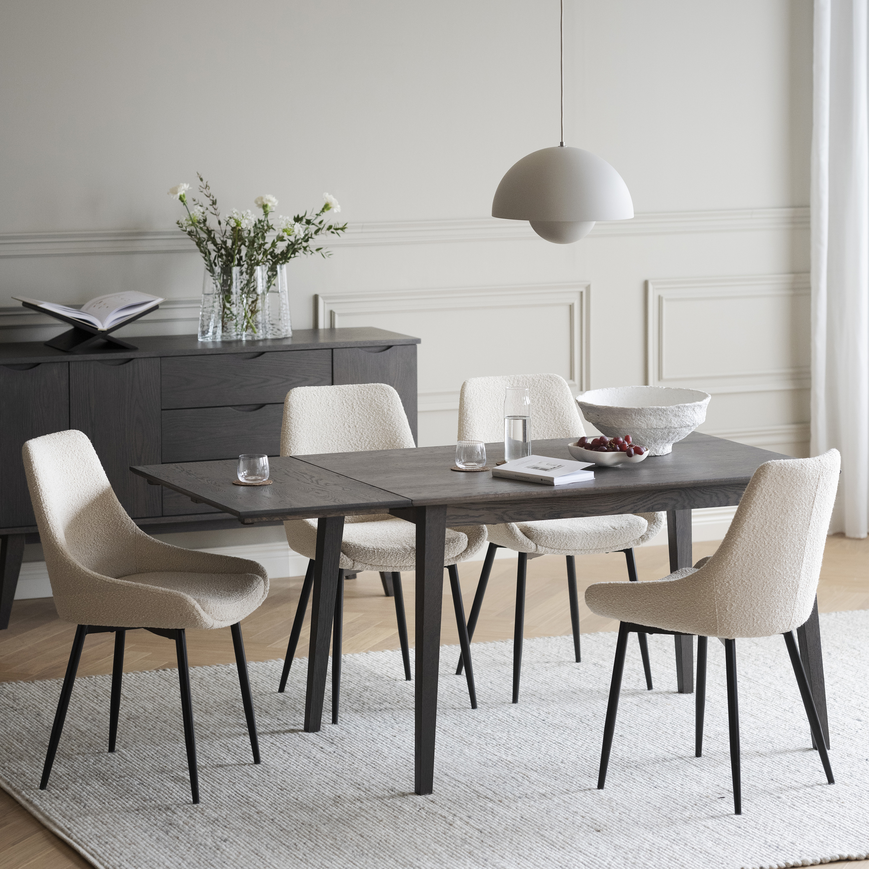 Rowico Home Filippa Klaffbord Mörkbrun Ek 120cm